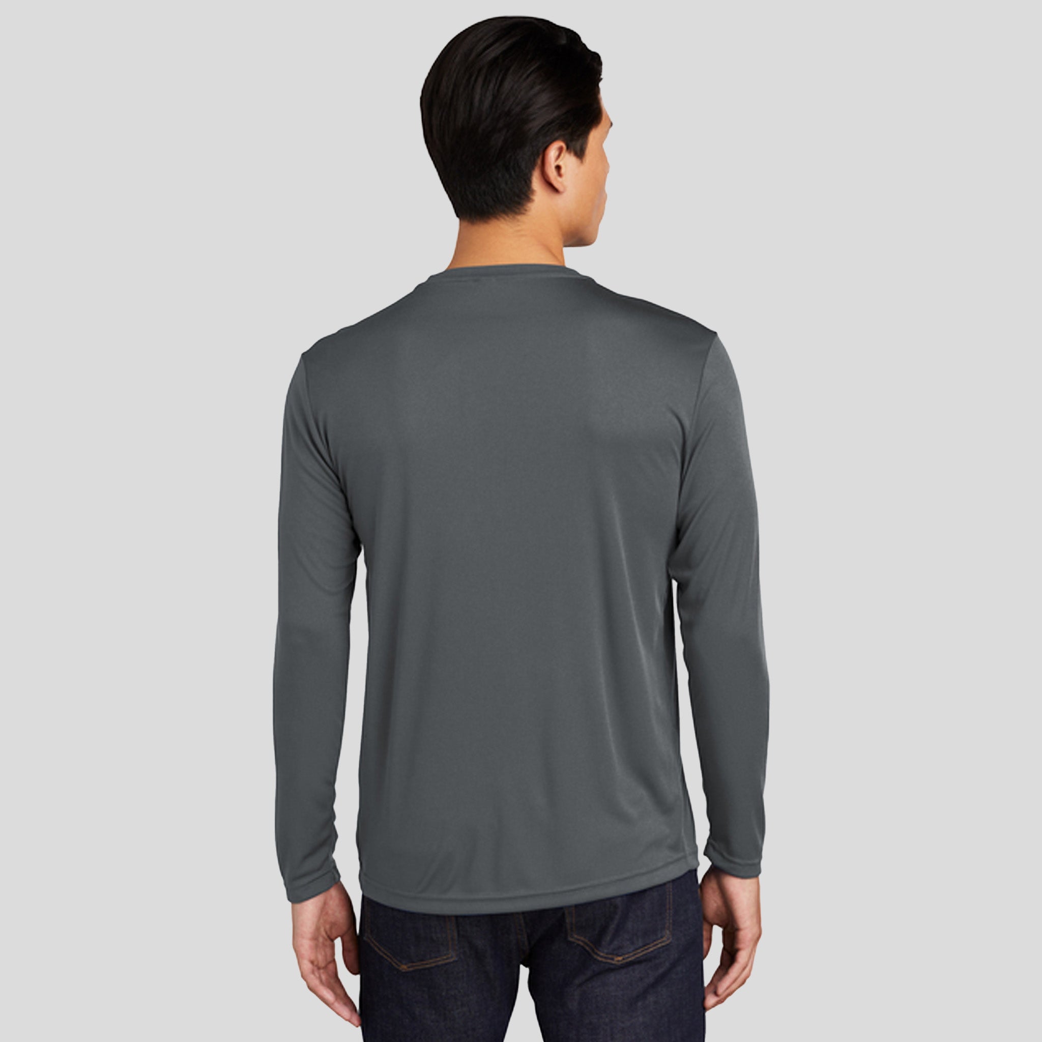 Men's Tall Long Sleeve PosiCharge® Competitor™ Tee | Iron Grey