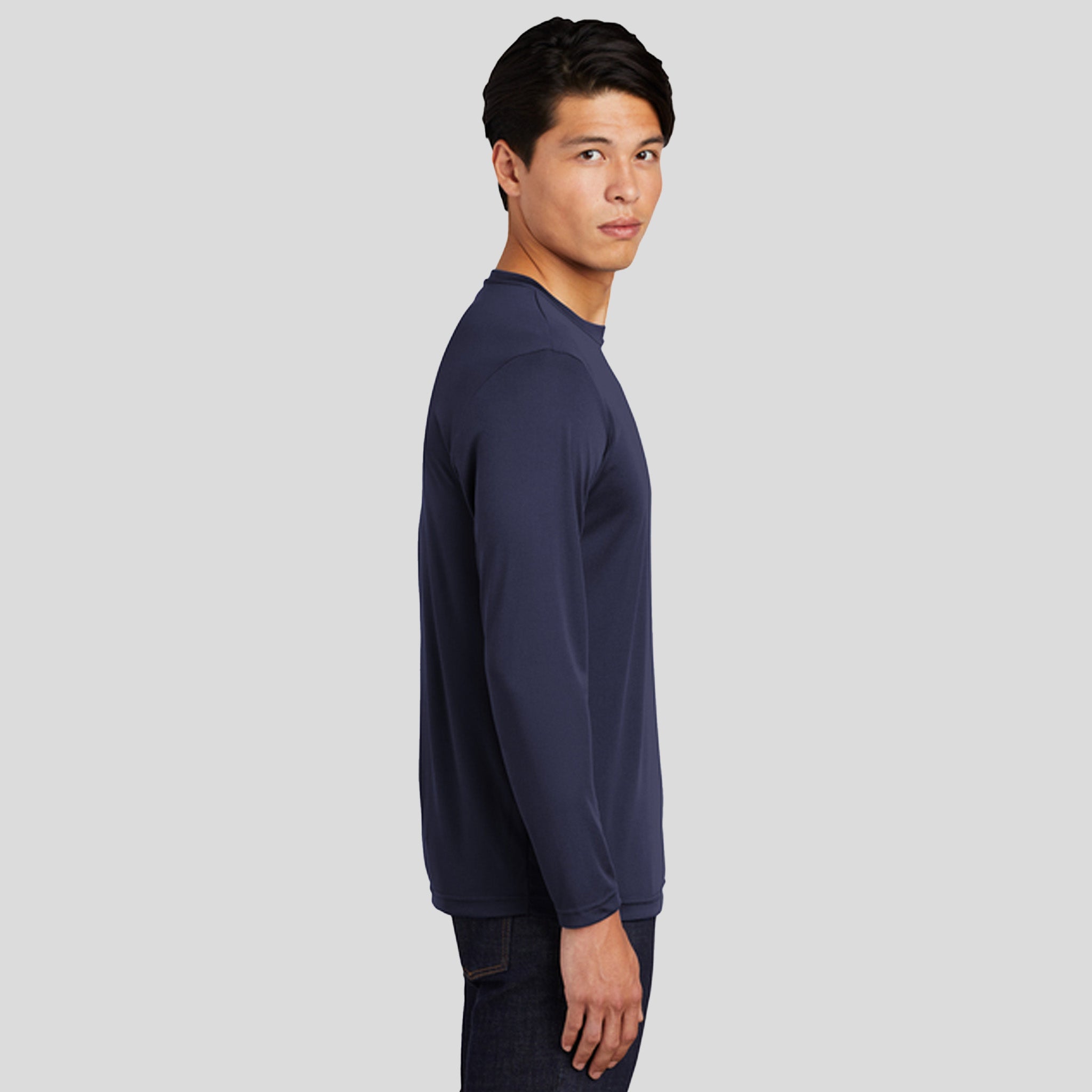 Men's Tall Long Sleeve PosiCharge® Competitor™ Tee | True Navy