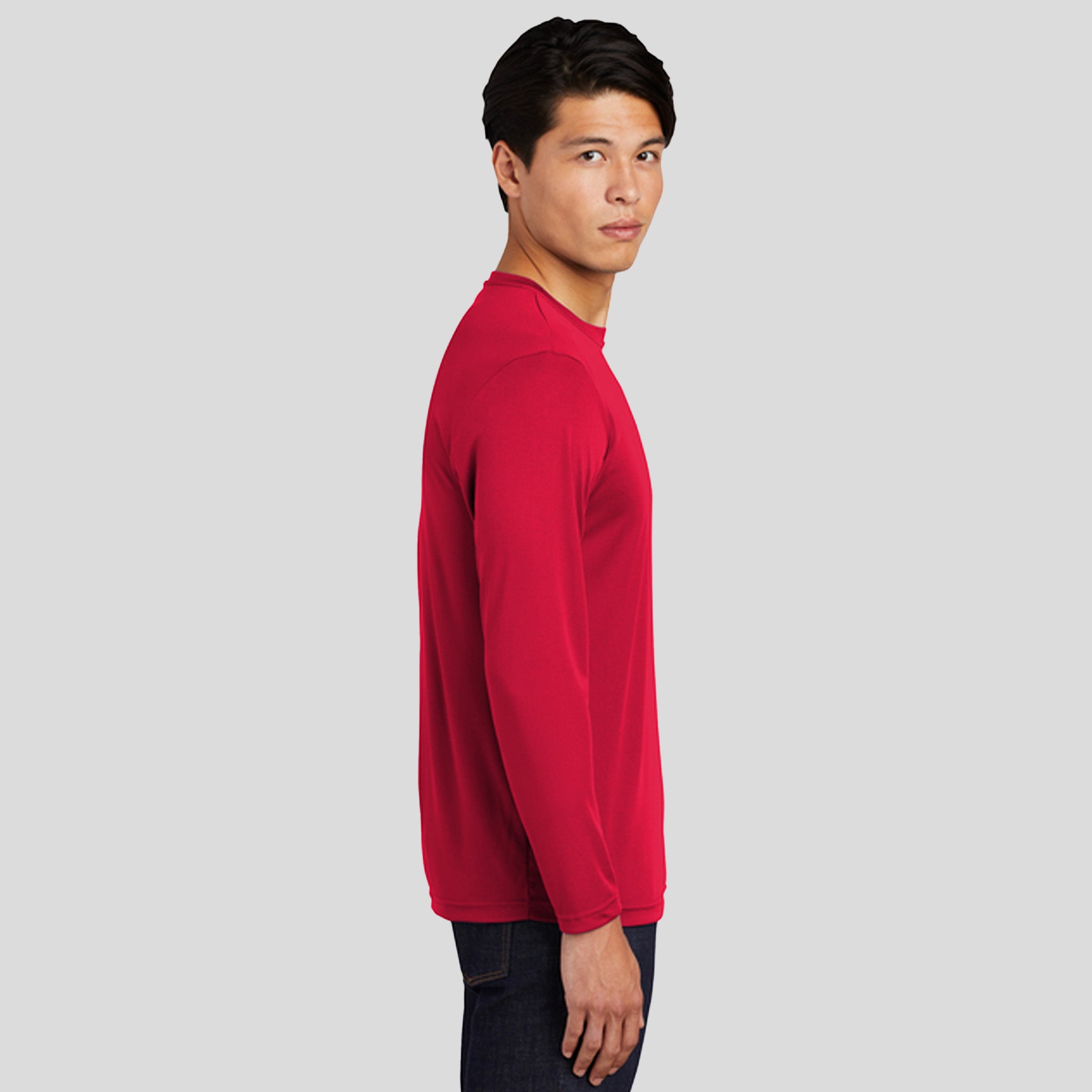 Men's Tall Long Sleeve PosiCharge® Competitor™ Tee | True Red