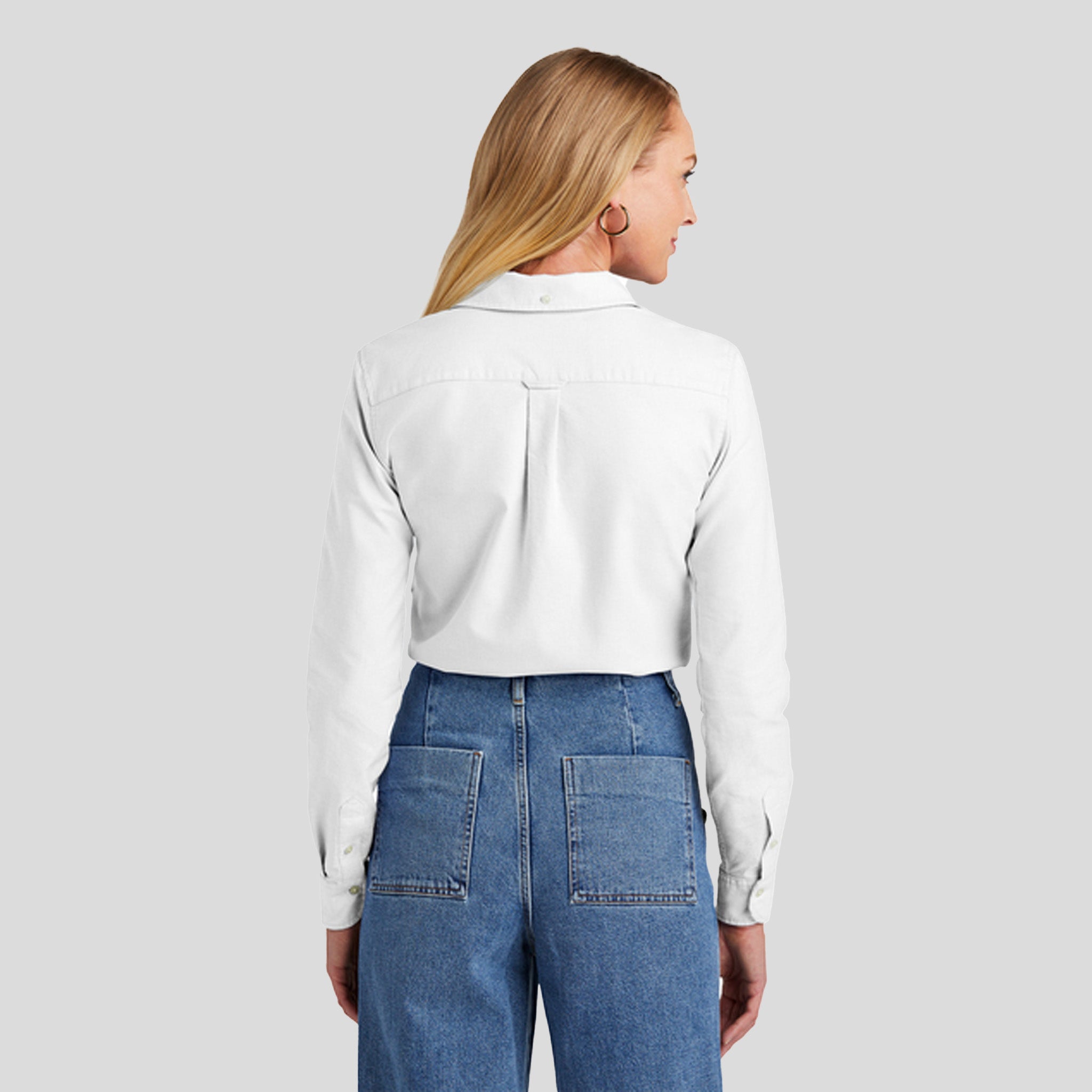 Women’s Casual Oxford Cloth Shirt | White