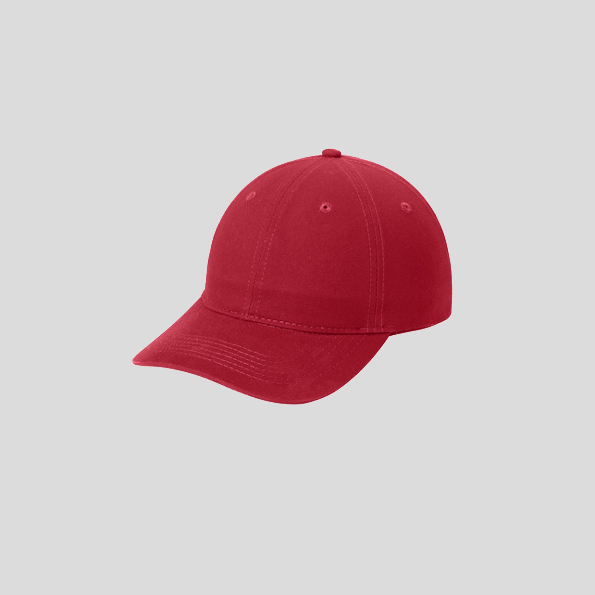Brushed Twill Low Profile Cap | Red