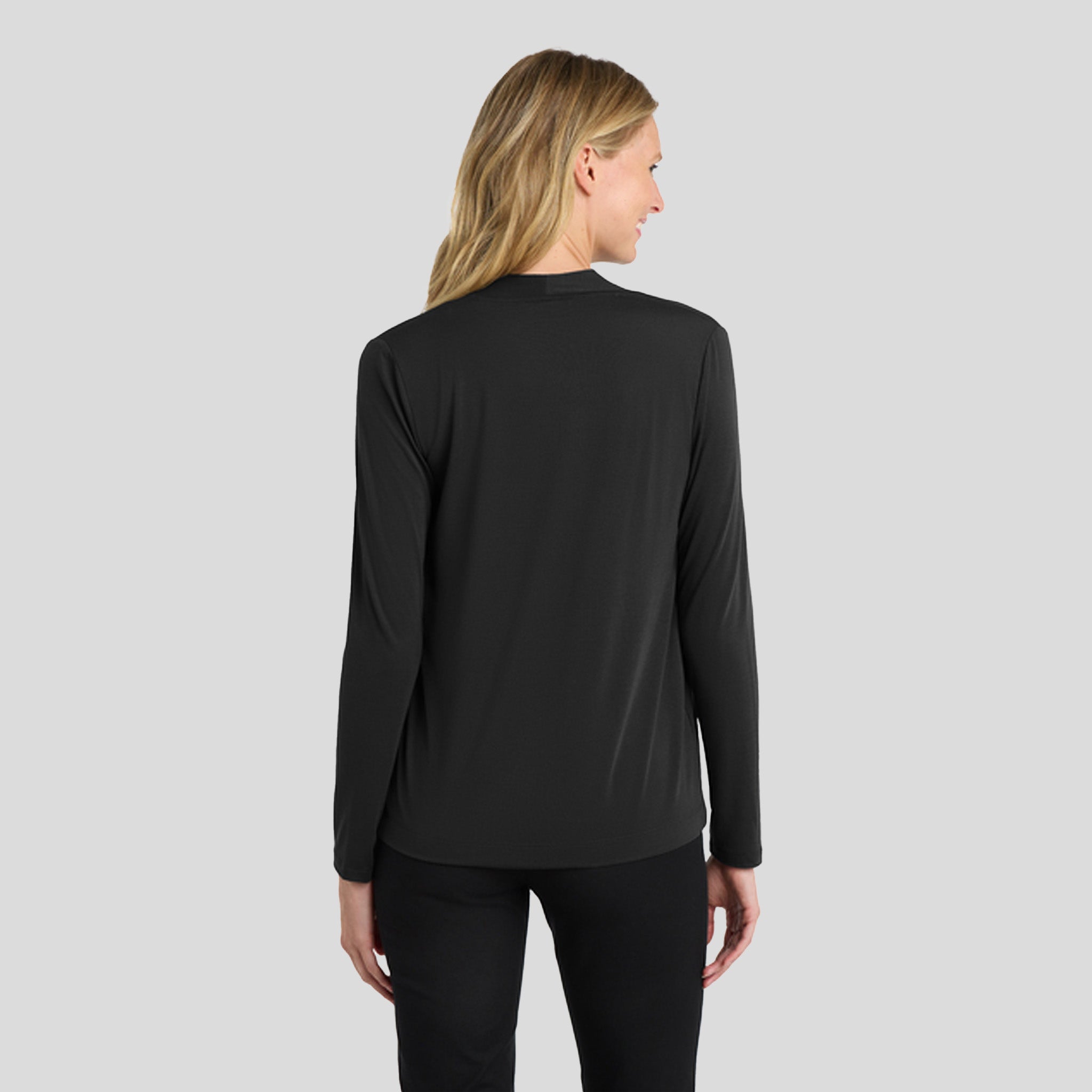 Women's Concept Open Cardigan | Black