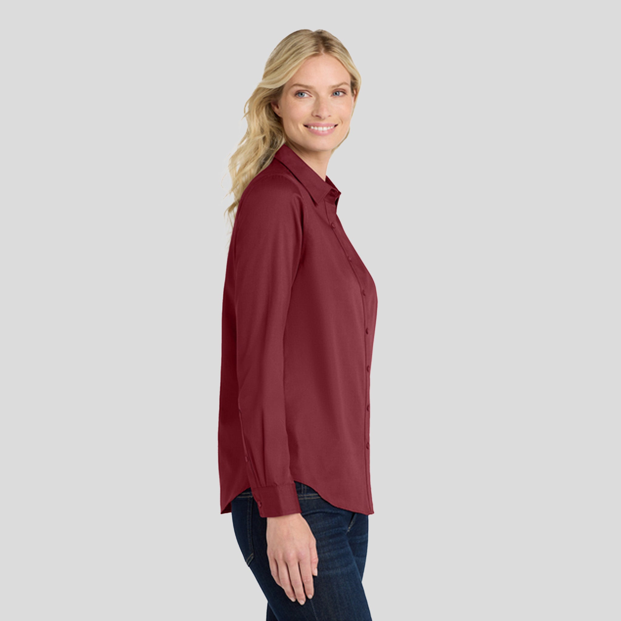 Women's Long Sleeve SuperPro React ™ | Burgundy
