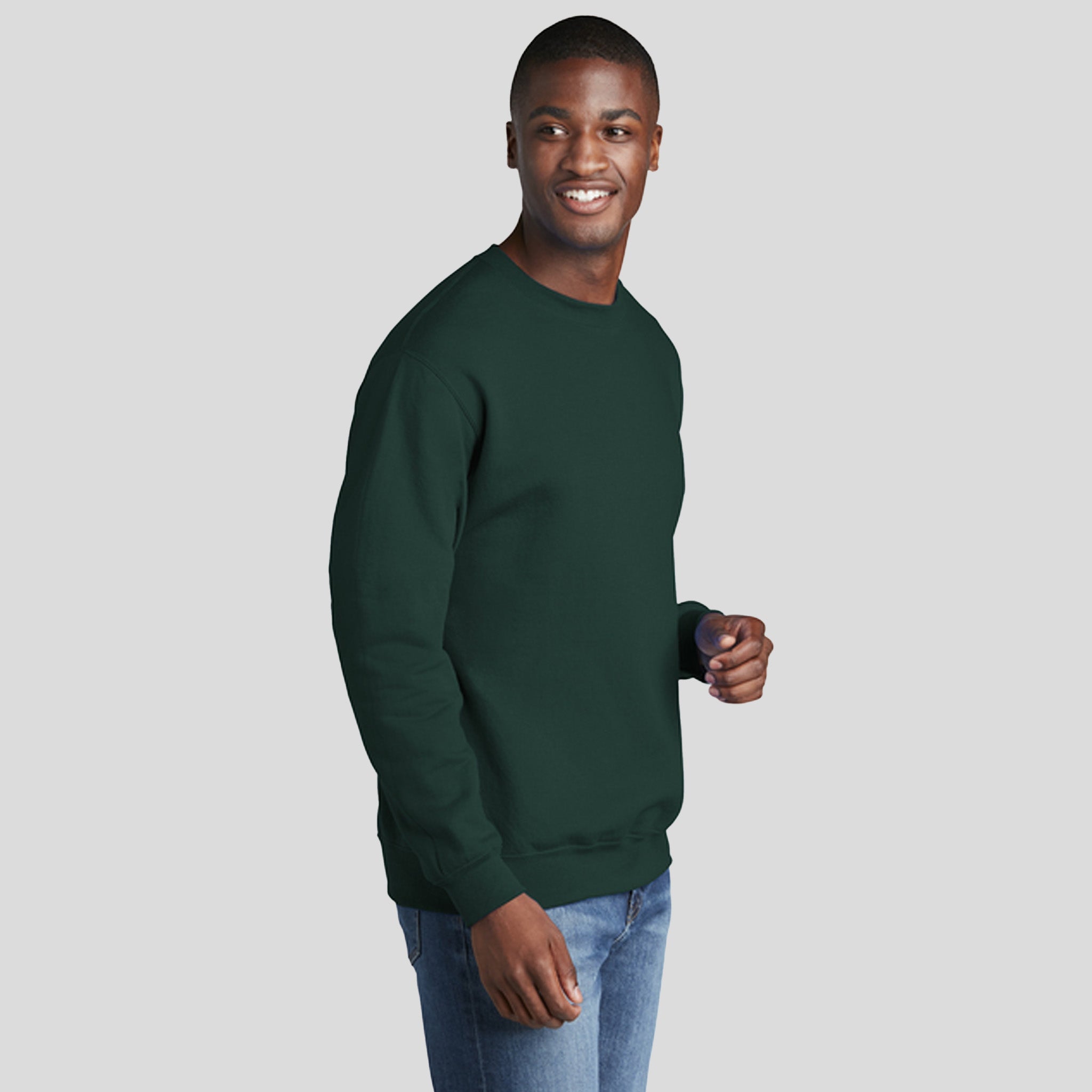 Men's Core Fleece Crewneck Sweatshirt | Dark Green