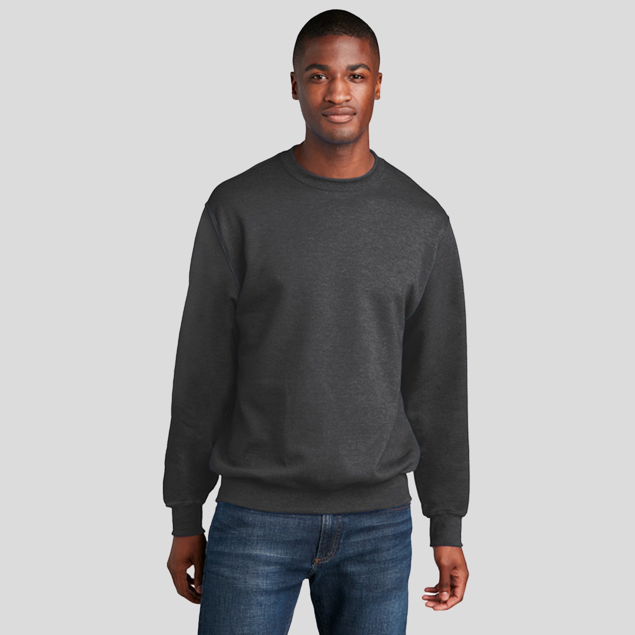 Men's Core Fleece Crewneck Sweatshirt | Dark Heather Grey