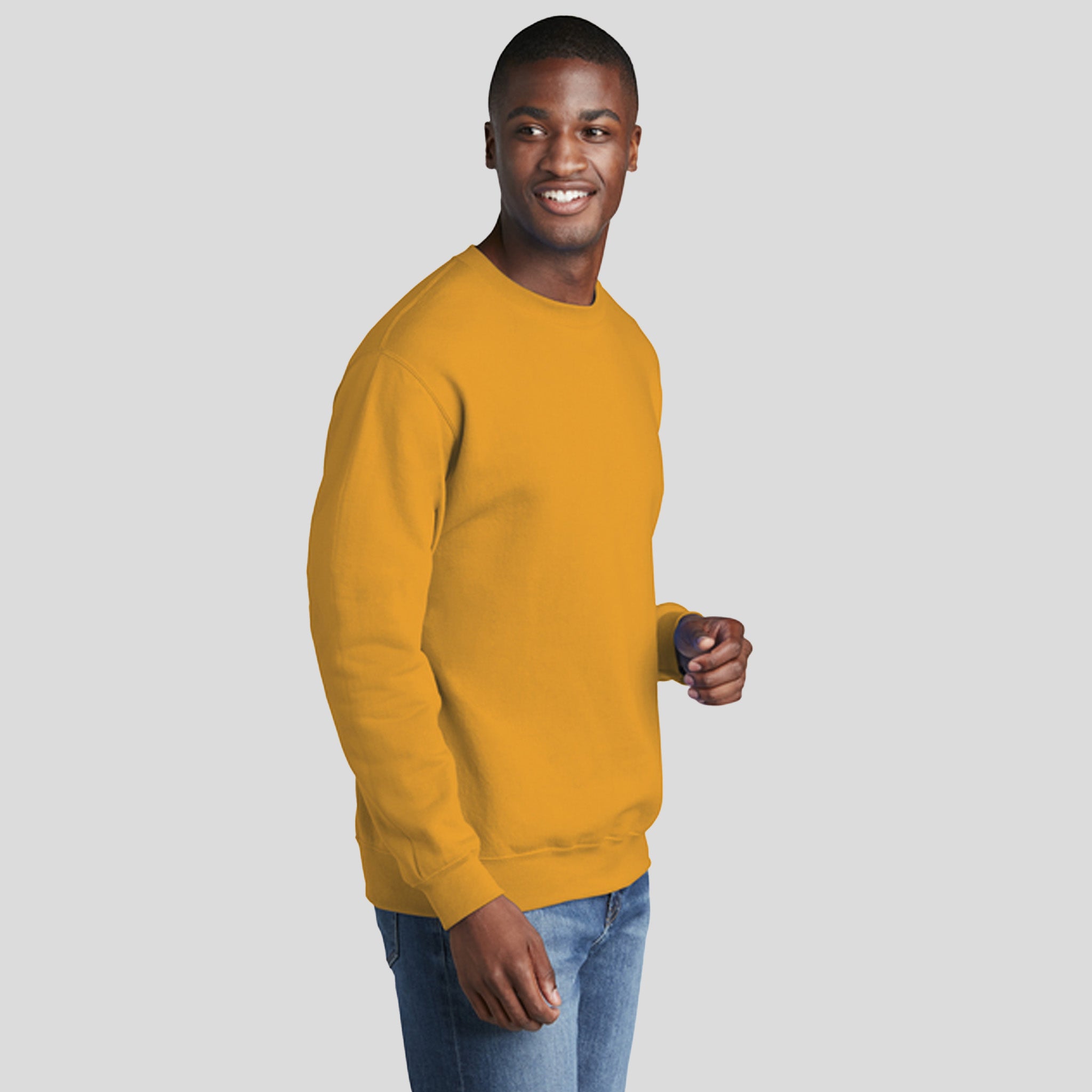 Men's Core Fleece Crewneck Sweatshirt | Gold