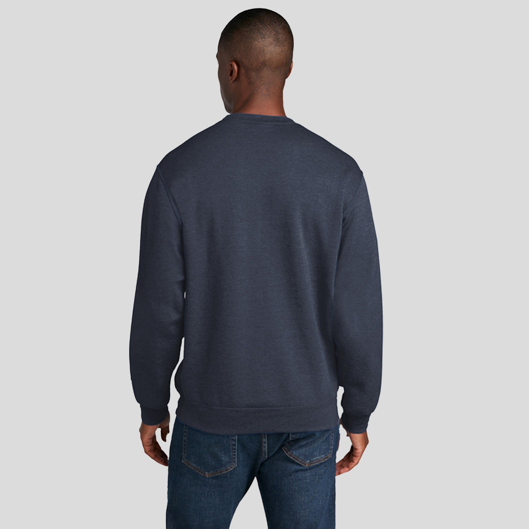 Men's Core Fleece Crewneck Sweatshirt | Heather Navy