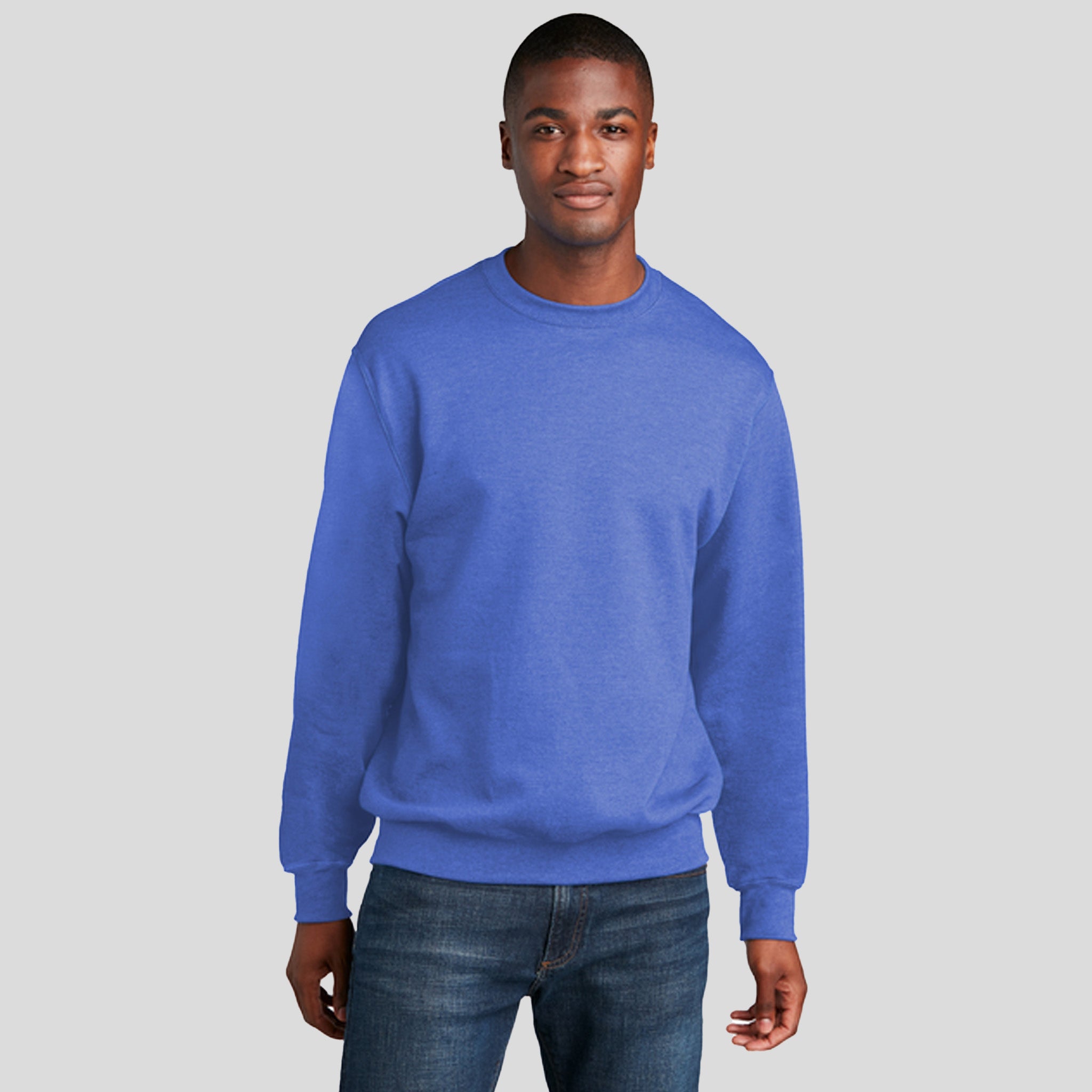 Men's Core Fleece Crewneck Sweatshirt | Heather Royal