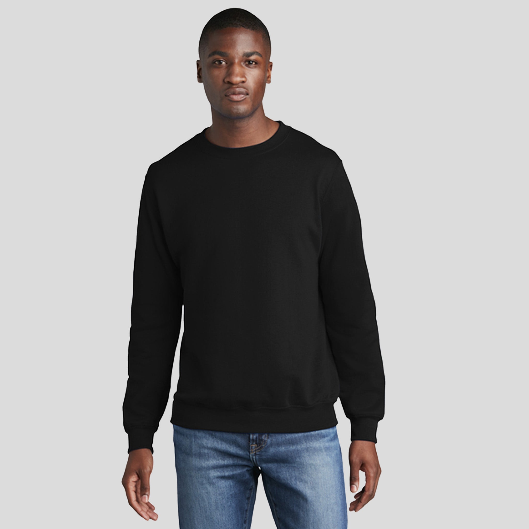 Men's Core Fleece Crewneck Sweatshirt | Jet Black