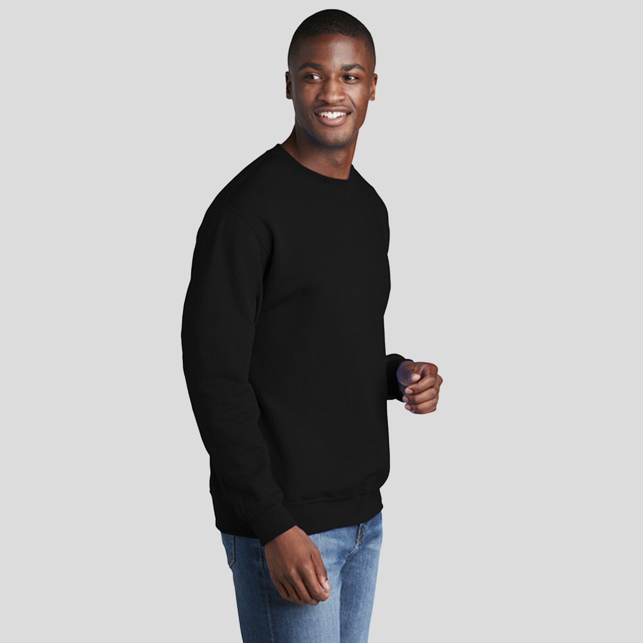 Men's Core Fleece Crewneck Sweatshirt | Jet Black