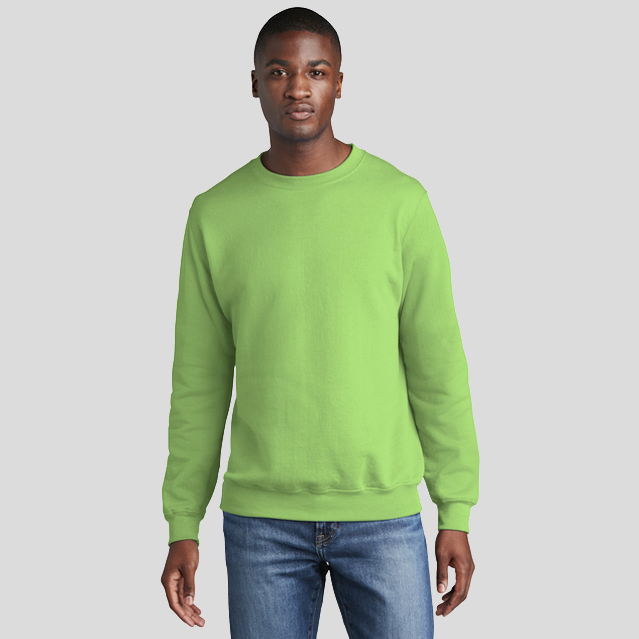 Men's Core Fleece Crewneck Sweatshirt | Lime