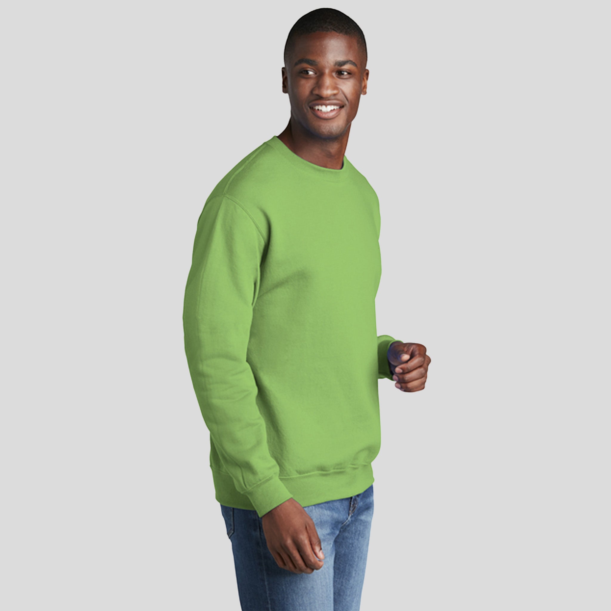 Men's Core Fleece Crewneck Sweatshirt | Lime