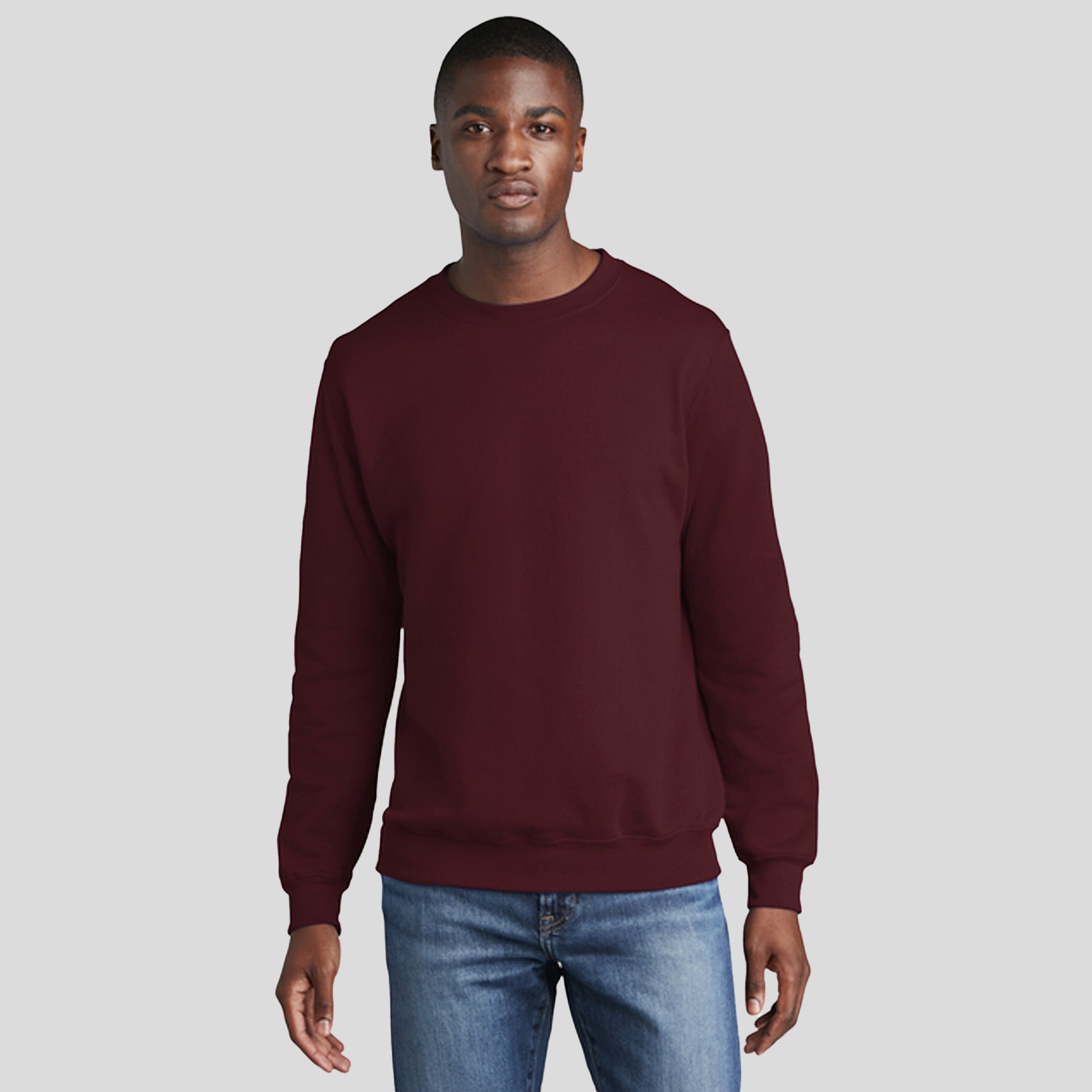Men's Core Fleece Crewneck Sweatshirt | Maroon