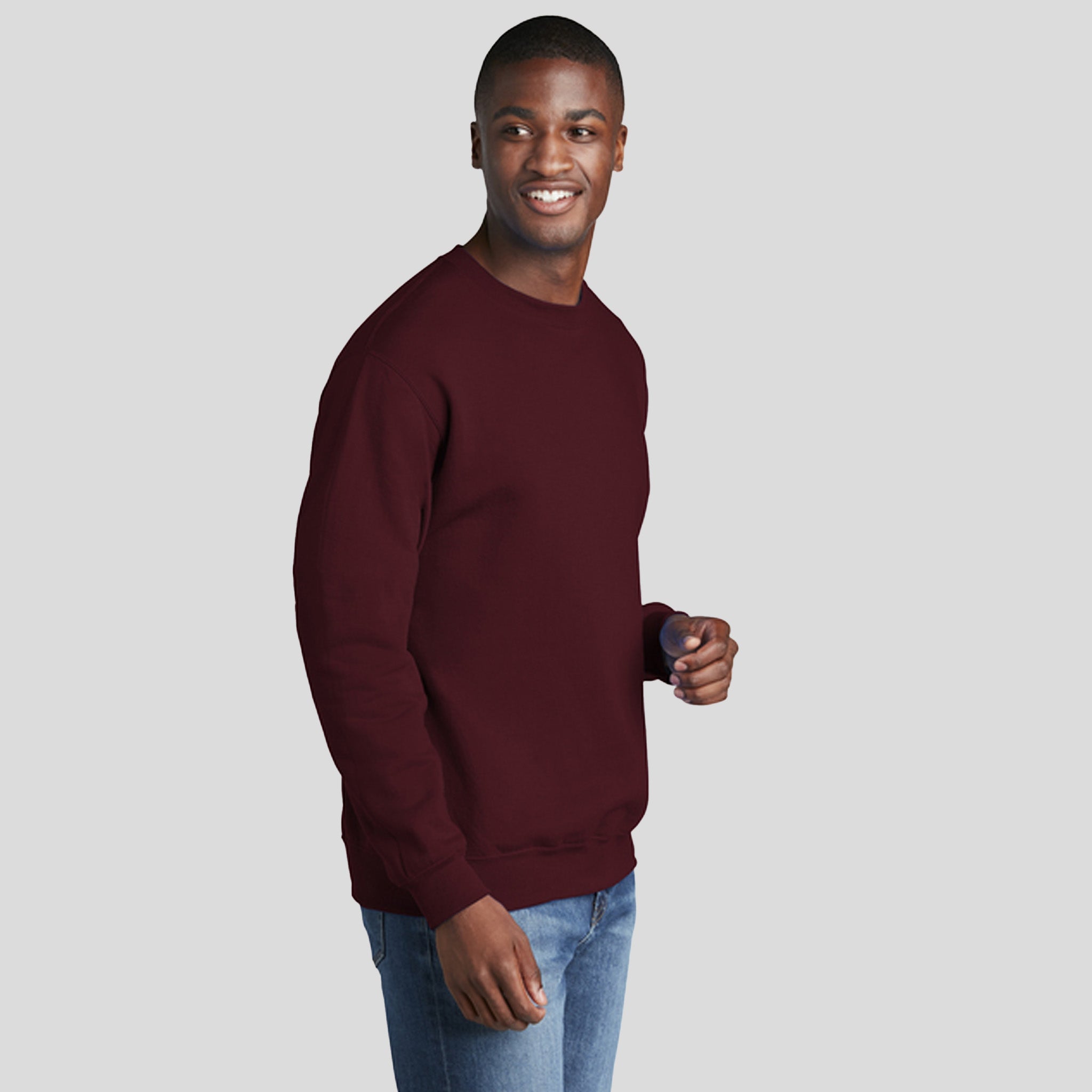 Men's Core Fleece Crewneck Sweatshirt | Maroon