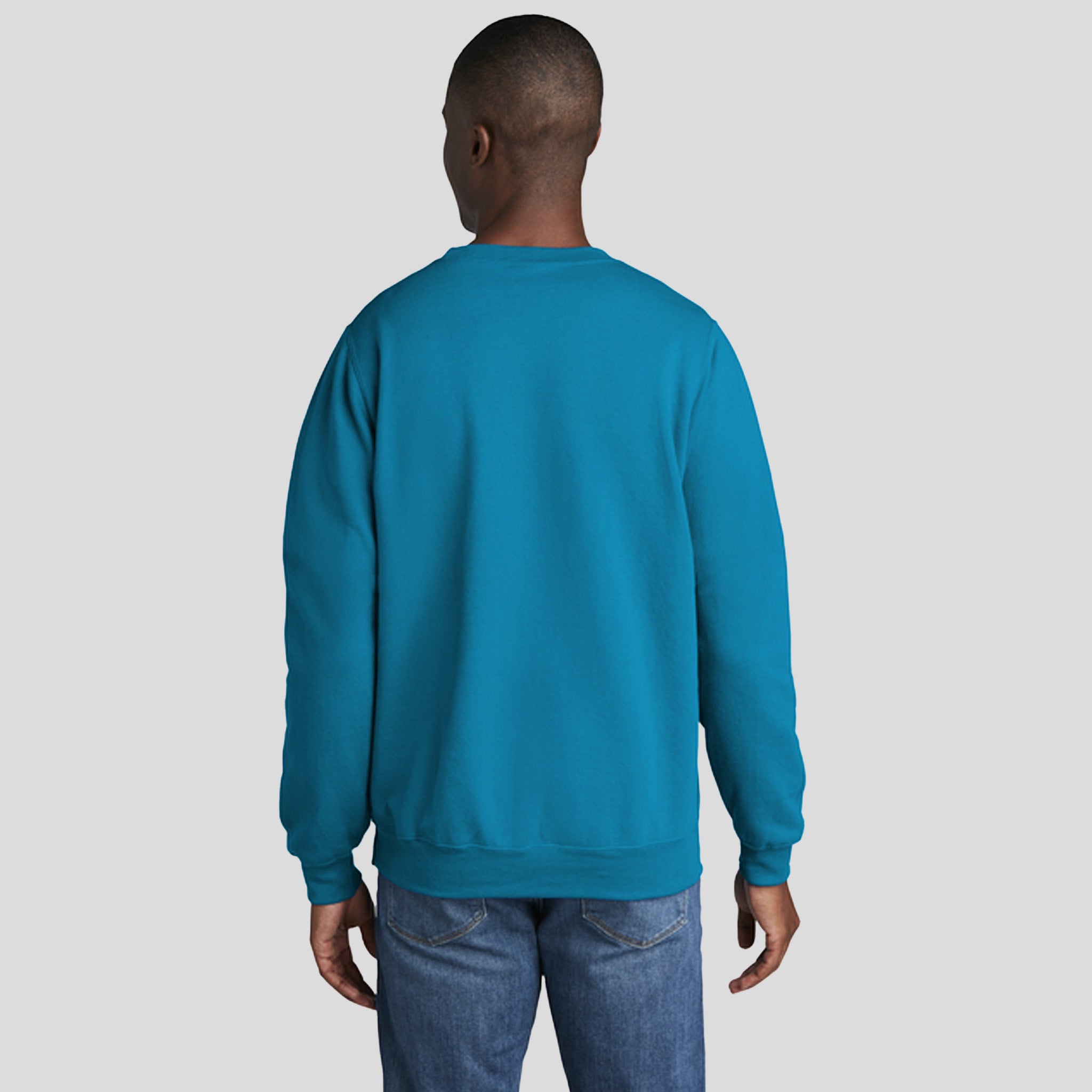 Men's Core Fleece Crewneck Sweatshirt | Neon Blue