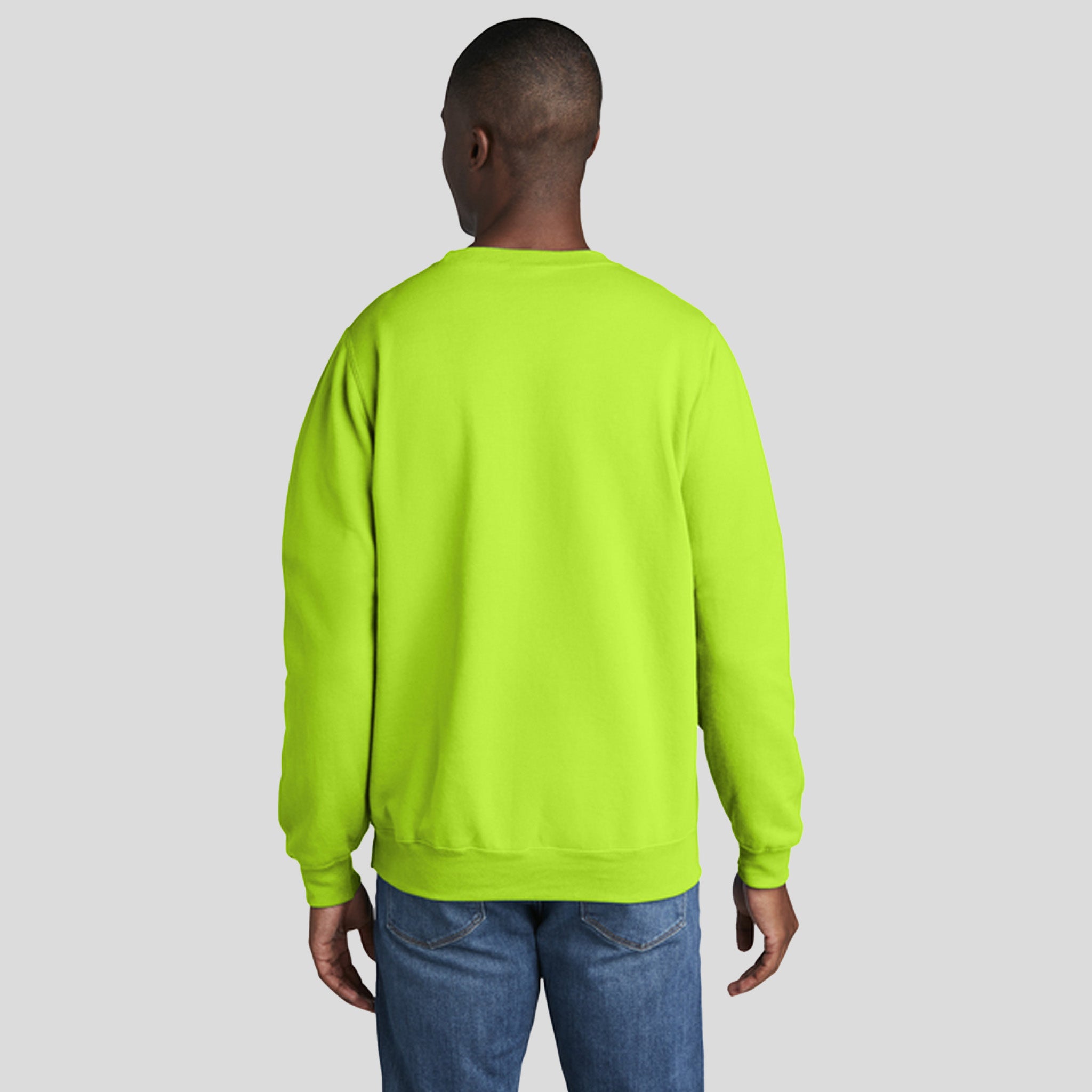 Men's Core Fleece Crewneck Sweatshirt | Neon Yellow