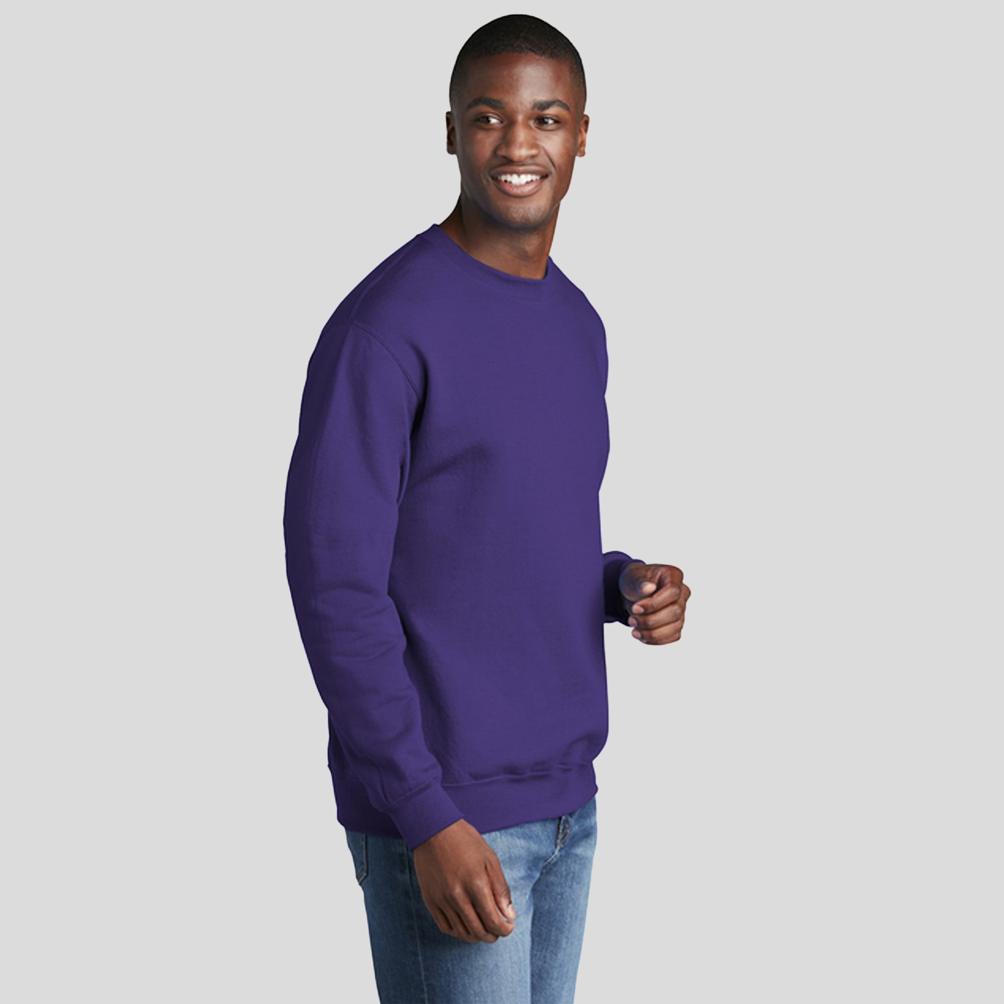 Men's Core Fleece Crewneck Sweatshirt | Purple