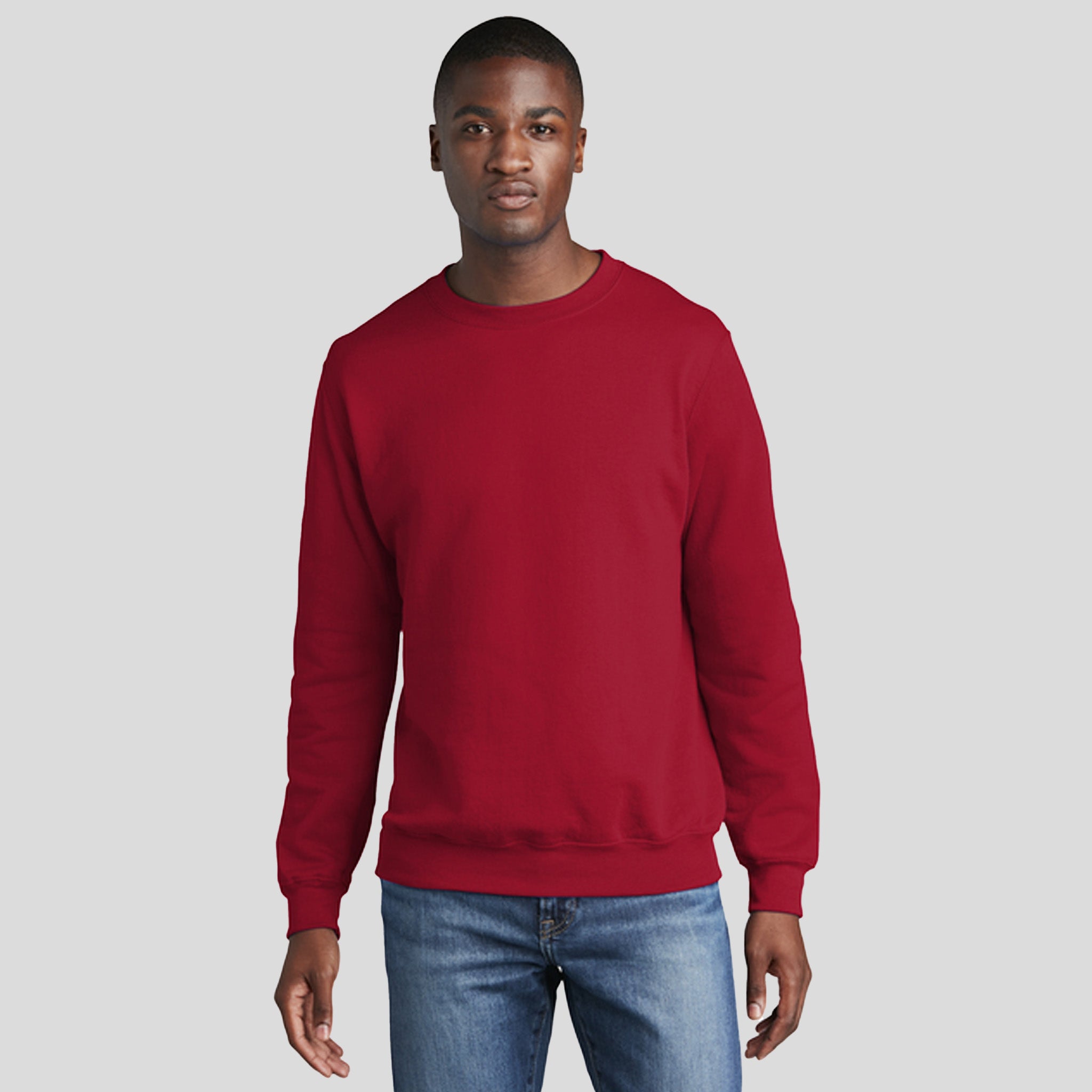 Men's Core Fleece Crewneck Sweatshirt | Red