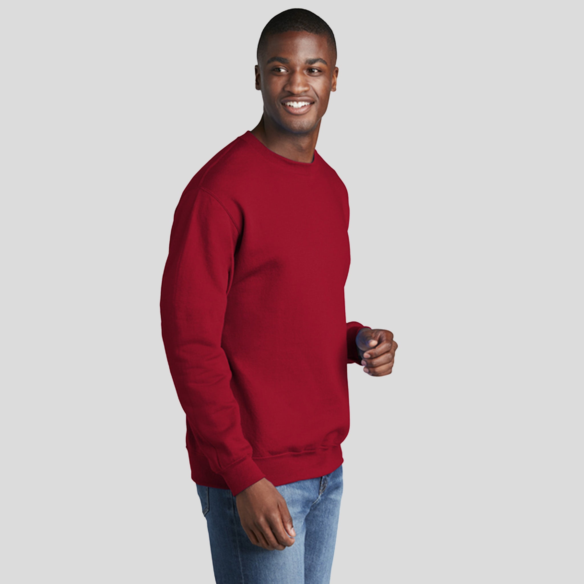 Men's Core Fleece Crewneck Sweatshirt | Red