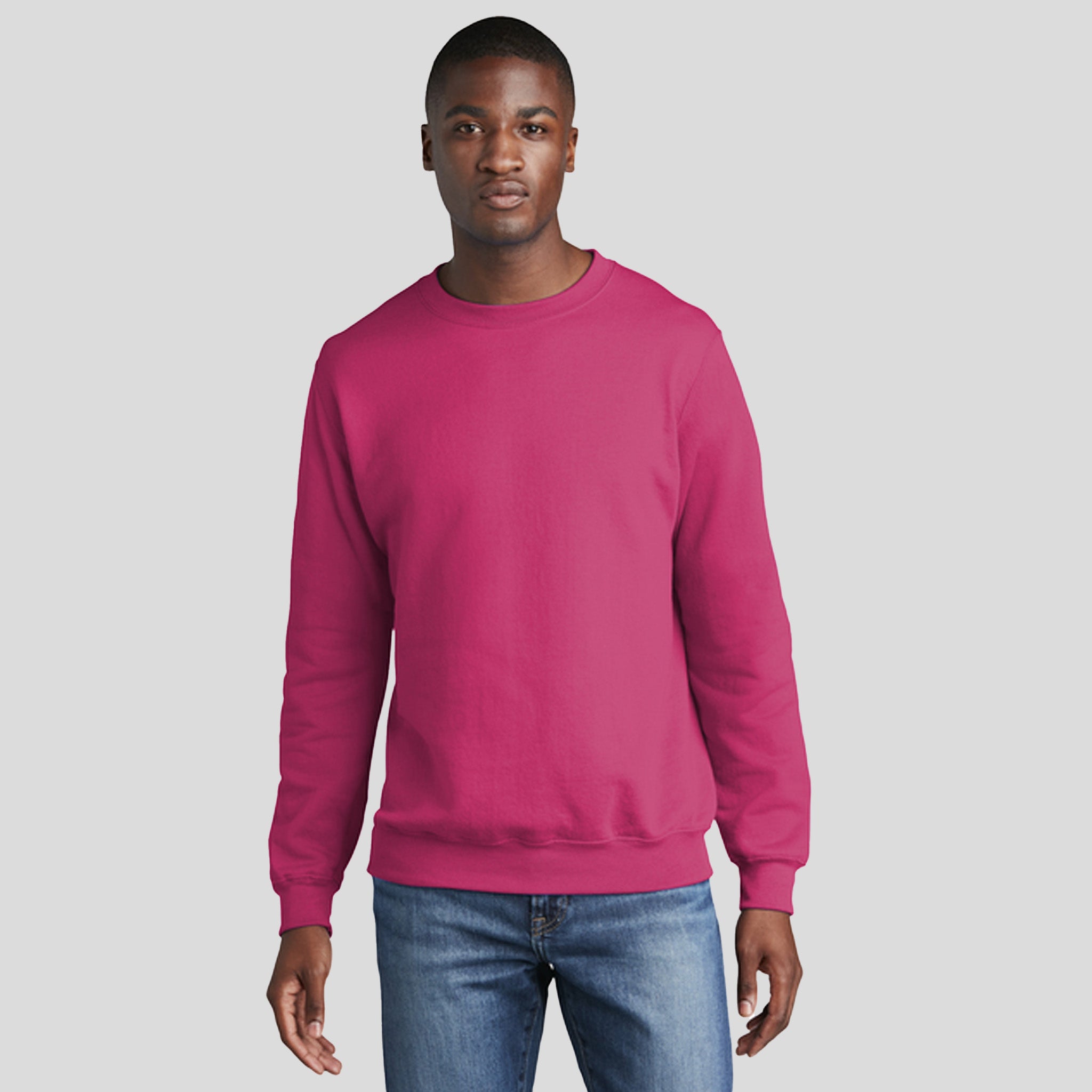 Men's Core Fleece Crewneck Sweatshirt | Sangria