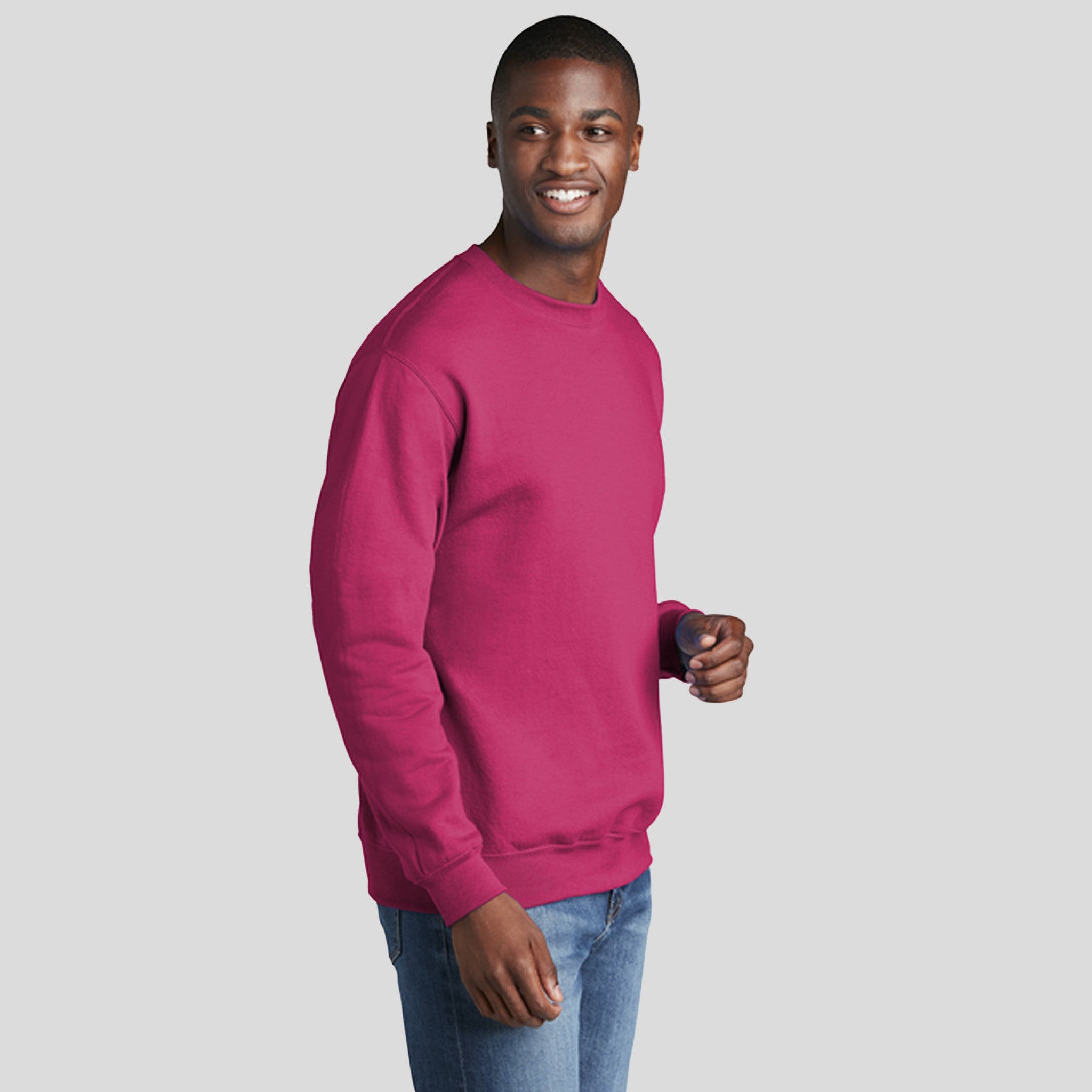 Men's Core Fleece Crewneck Sweatshirt | Sangria