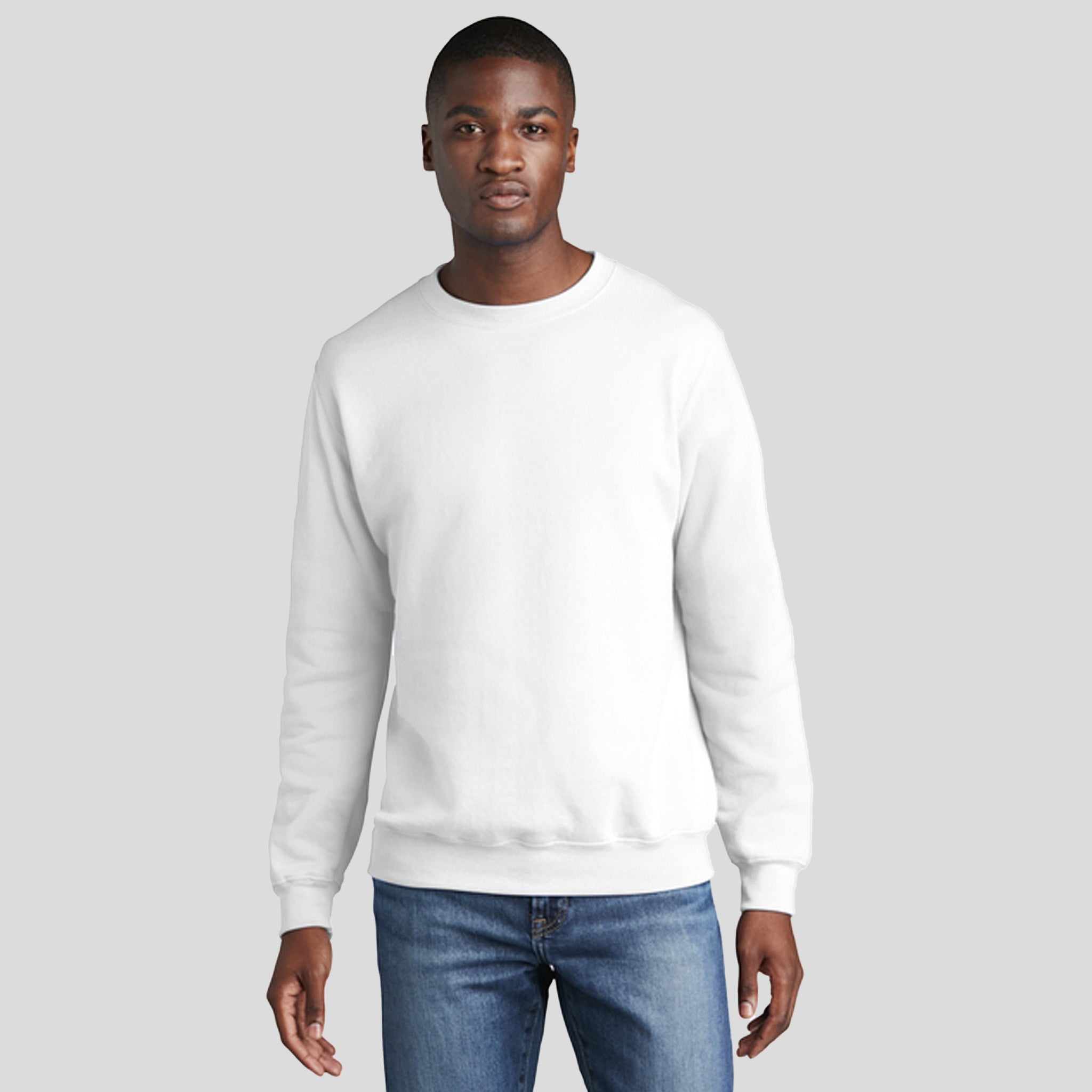 Men's Core Fleece Crewneck Sweatshirt | White