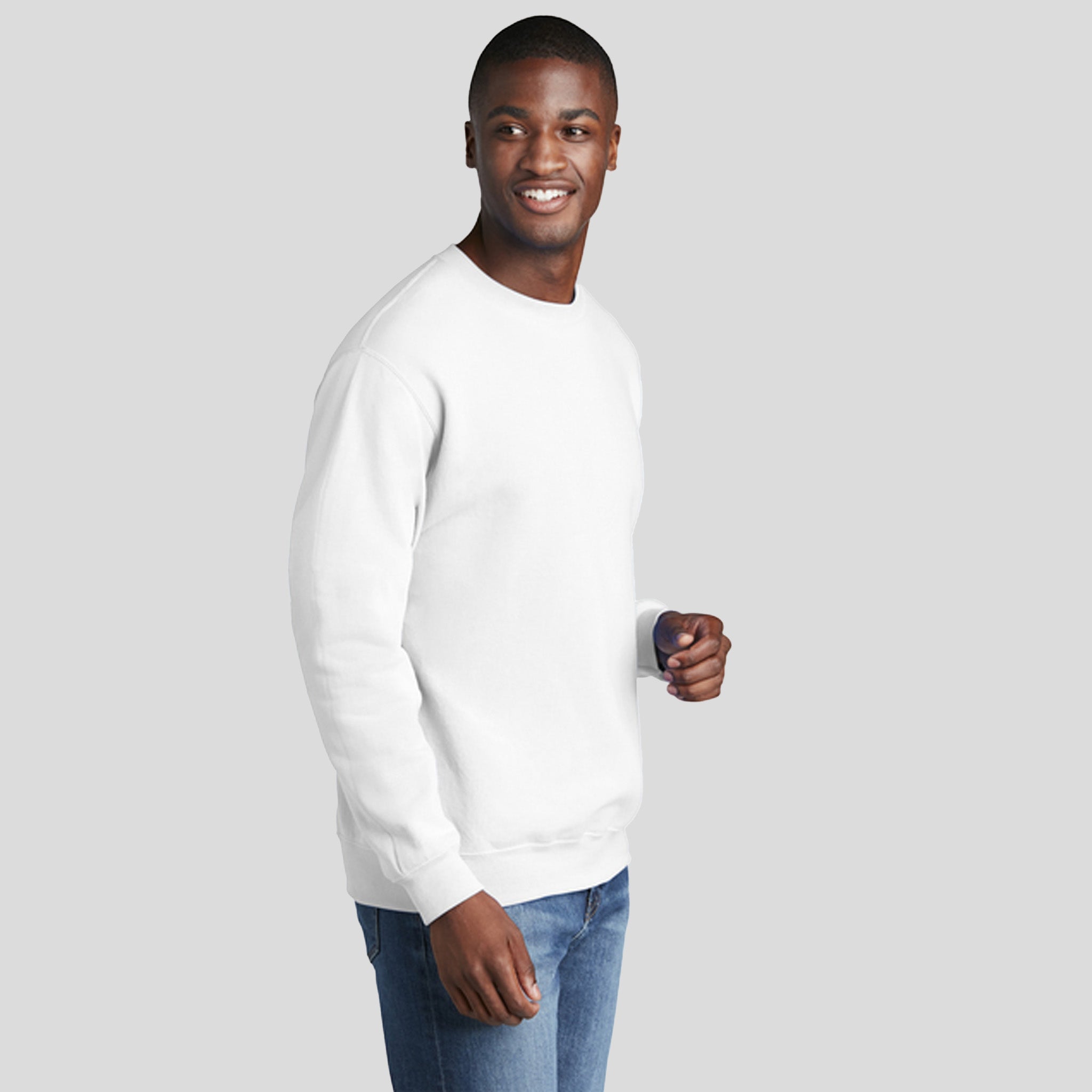Men's Core Fleece Crewneck Sweatshirt | White