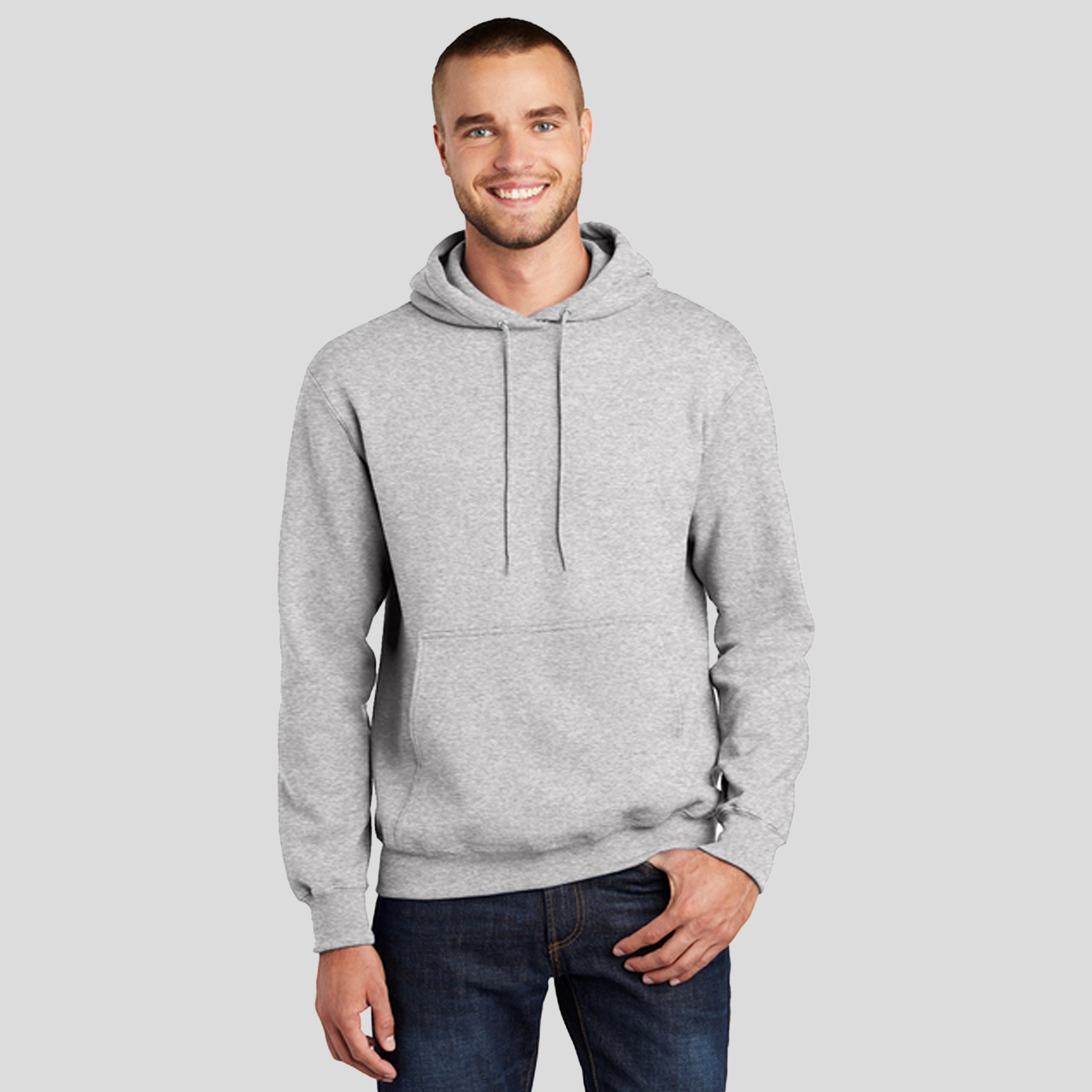 Men's Core Fleece Pullover Hooded Sweatshirt | Ash