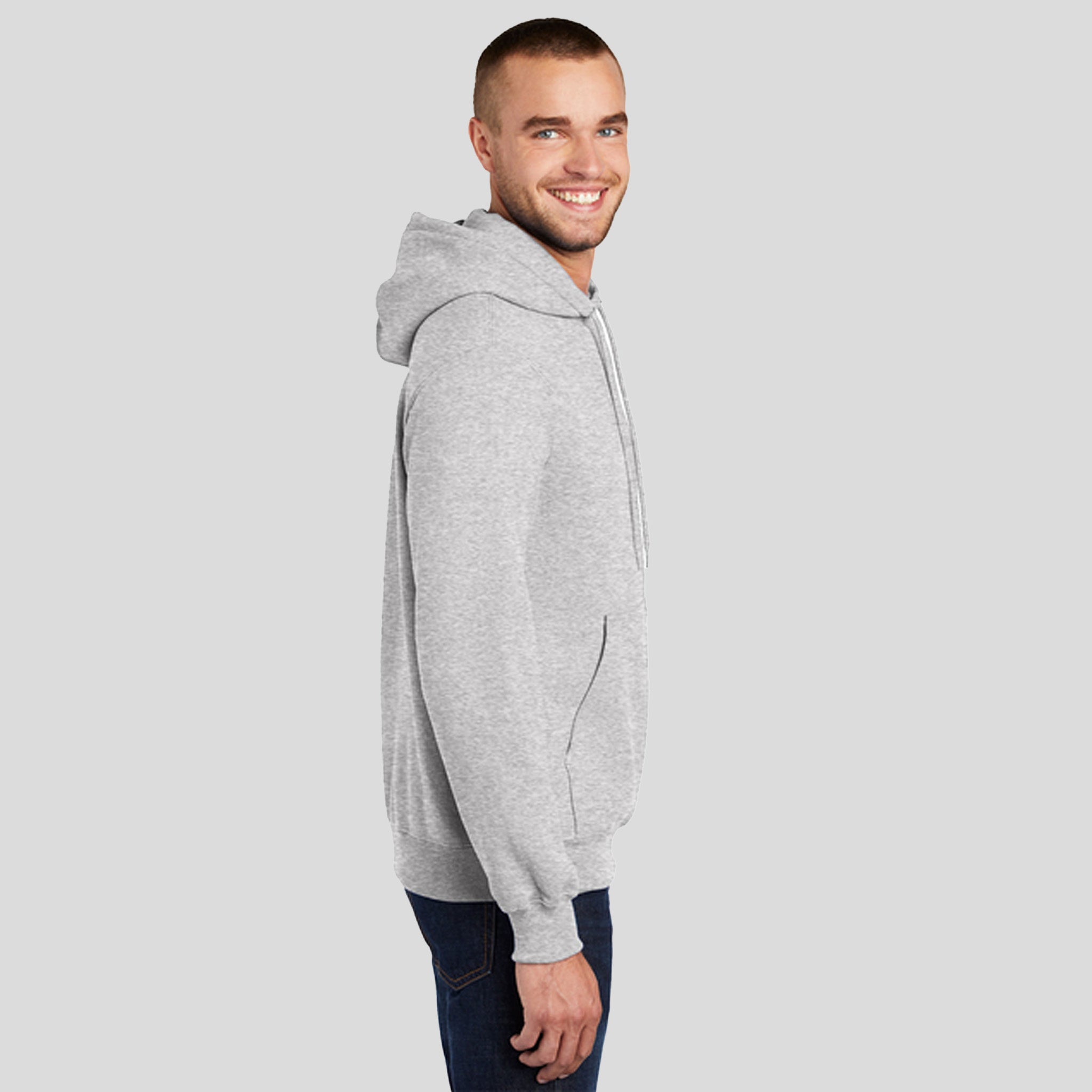 Men's Core Fleece Pullover Hooded Sweatshirt | Ash