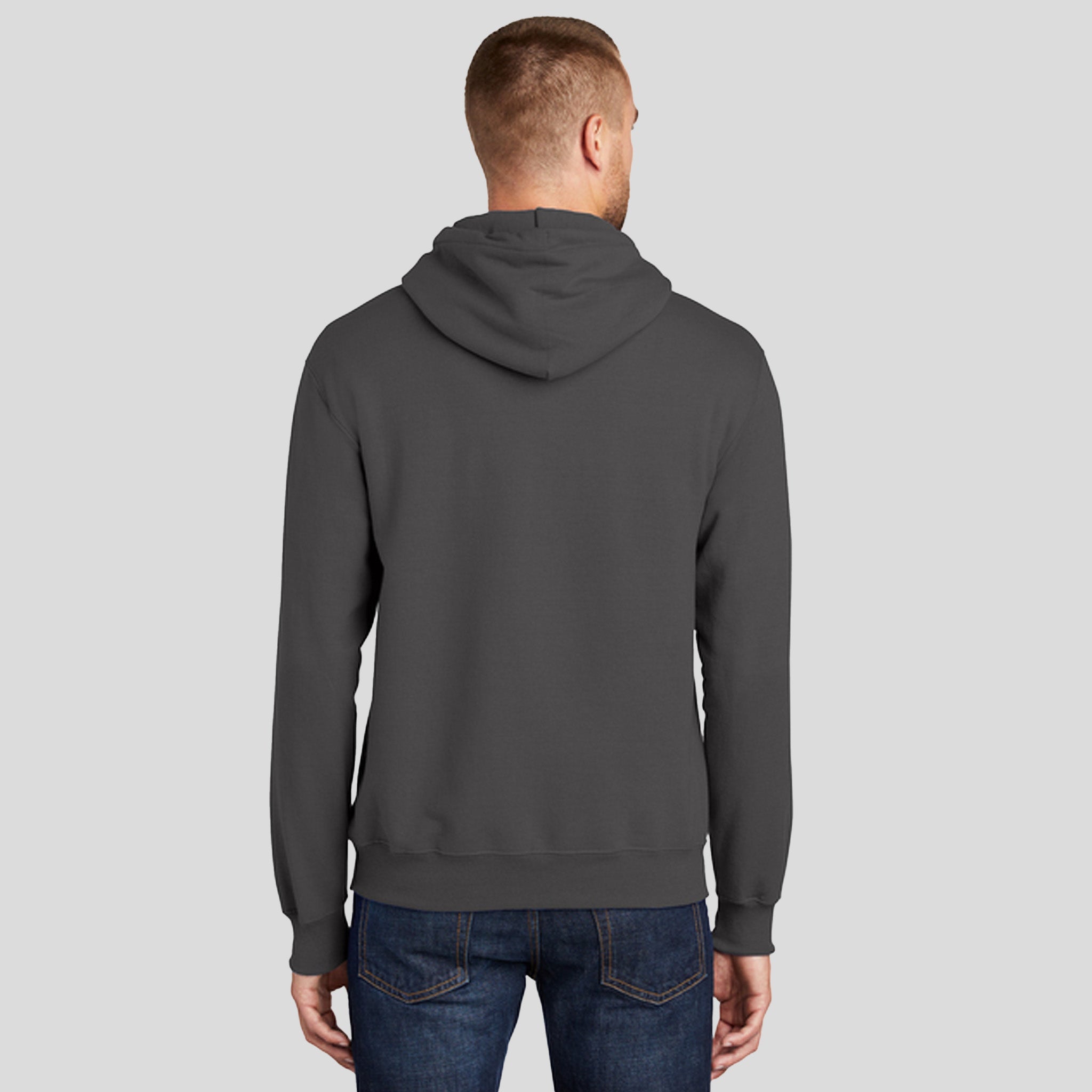 Men's Core Fleece Pullover Hooded Sweatshirt | Charcoal