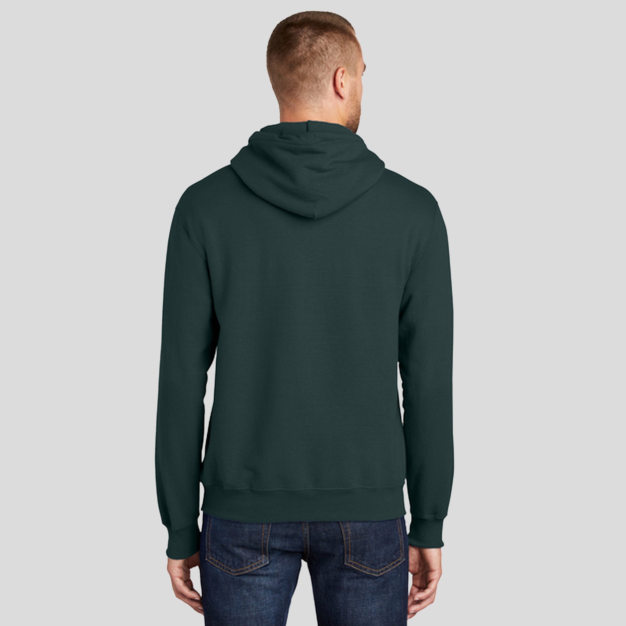 Men's Core Fleece Pullover Hooded Sweatshirt | Dark Green
