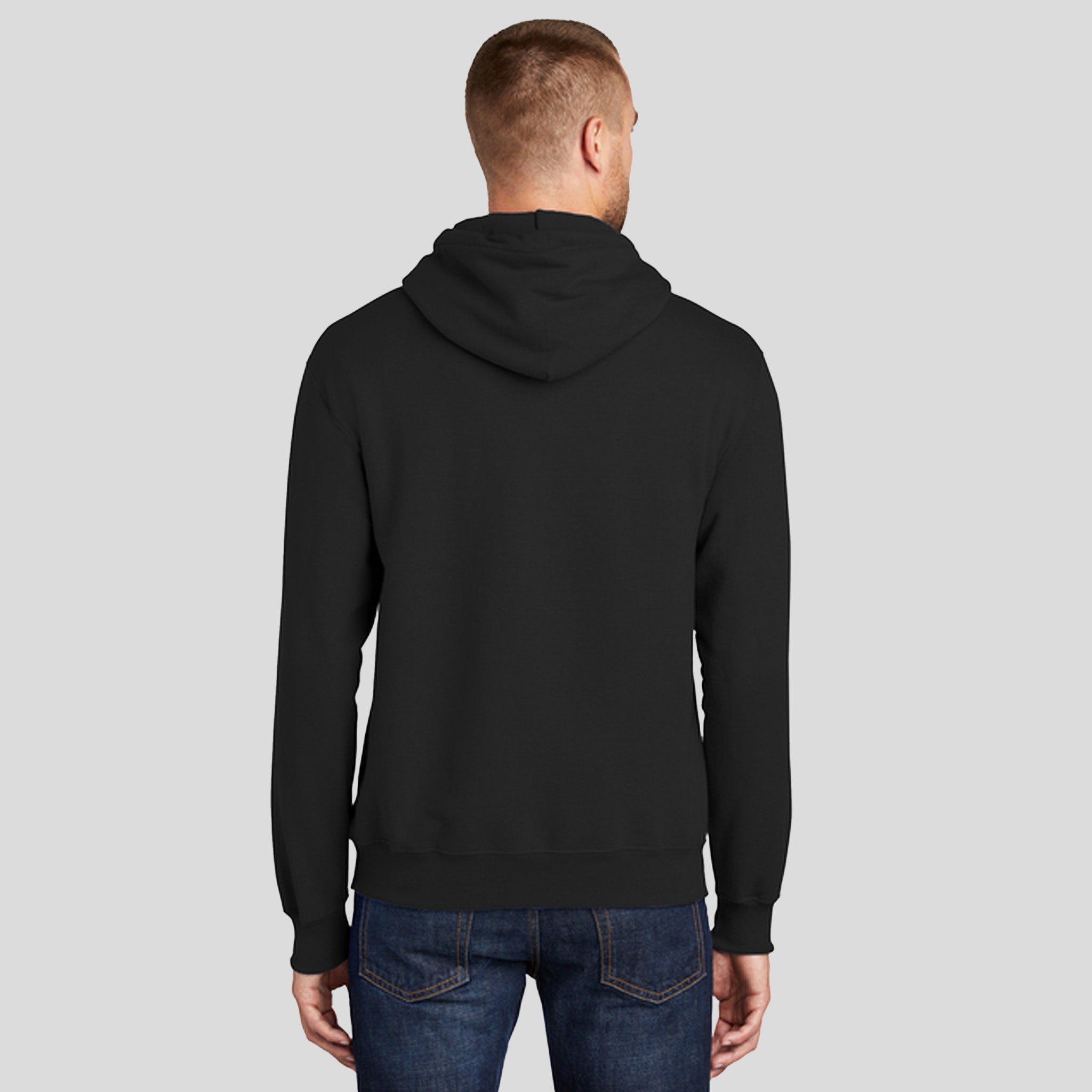 Men's Core Fleece Pullover Hooded Sweatshirt | Jet Black