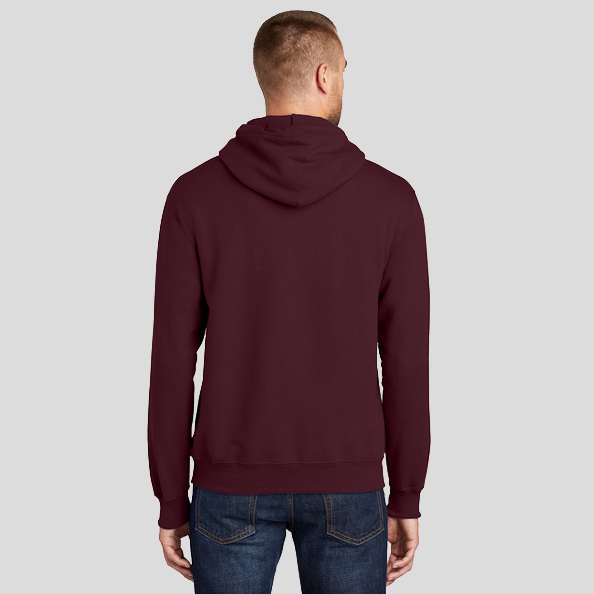 Men's Core Fleece Pullover Hooded Sweatshirt | Maroon