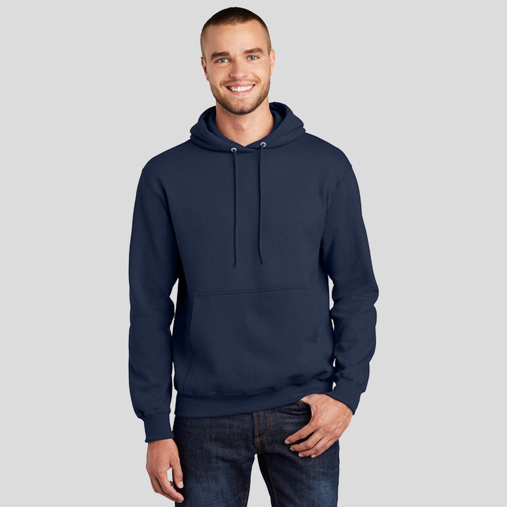 Men's Core Fleece Pullover Hooded Sweatshirt | Navy