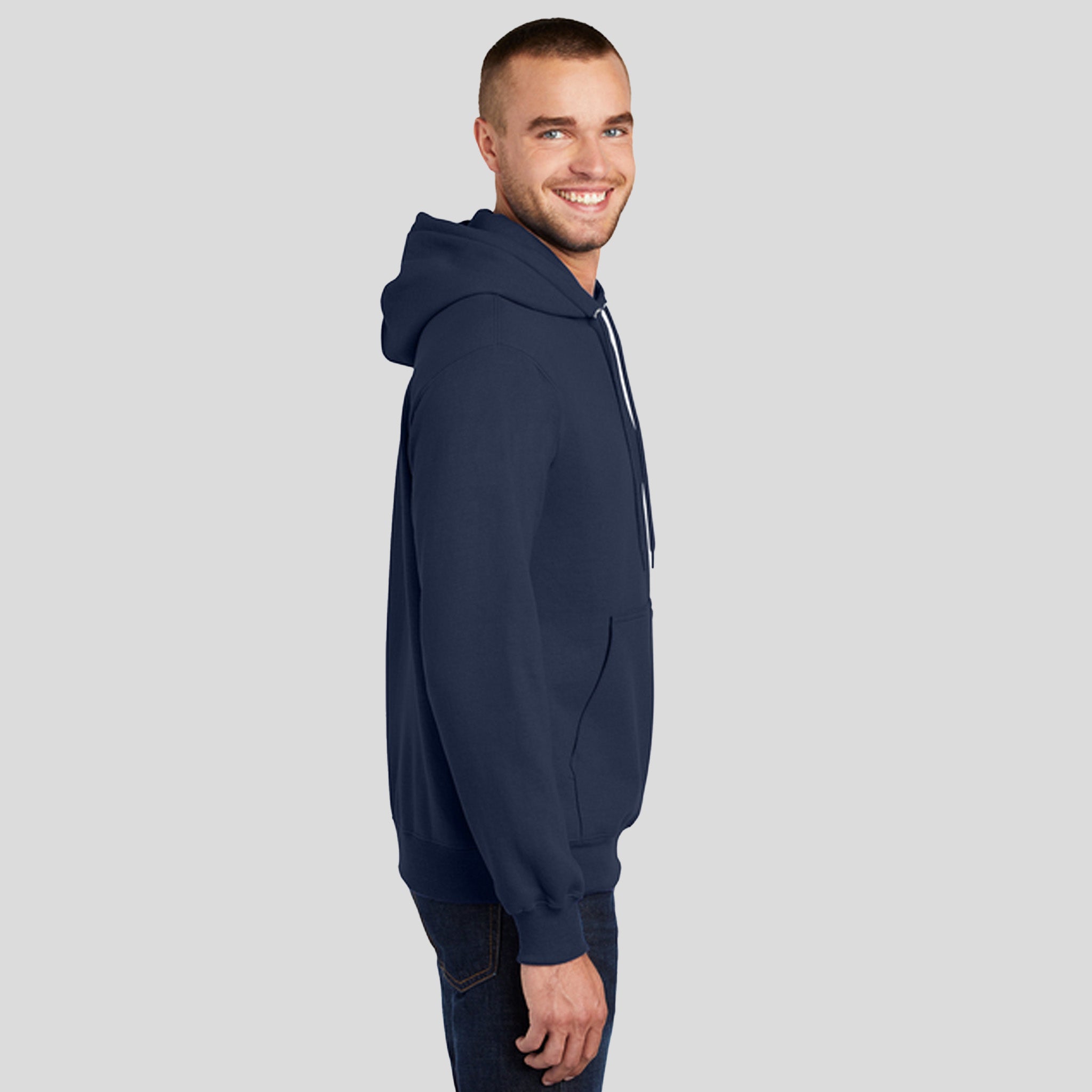 Men's Core Fleece Pullover Hooded Sweatshirt | Navy
