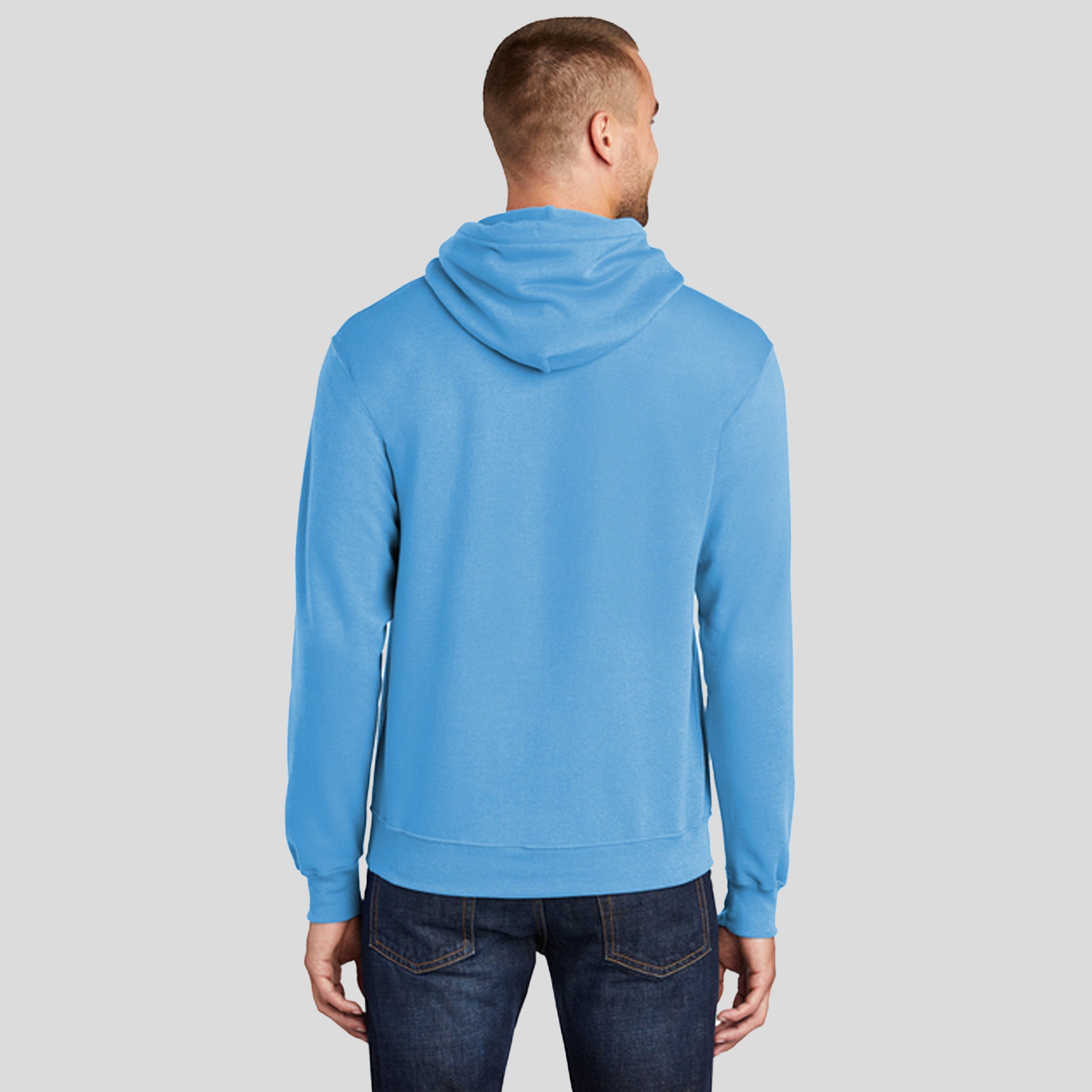 Men's Core Fleece Pullover Hooded Sweatshirt | Aquatic Blue