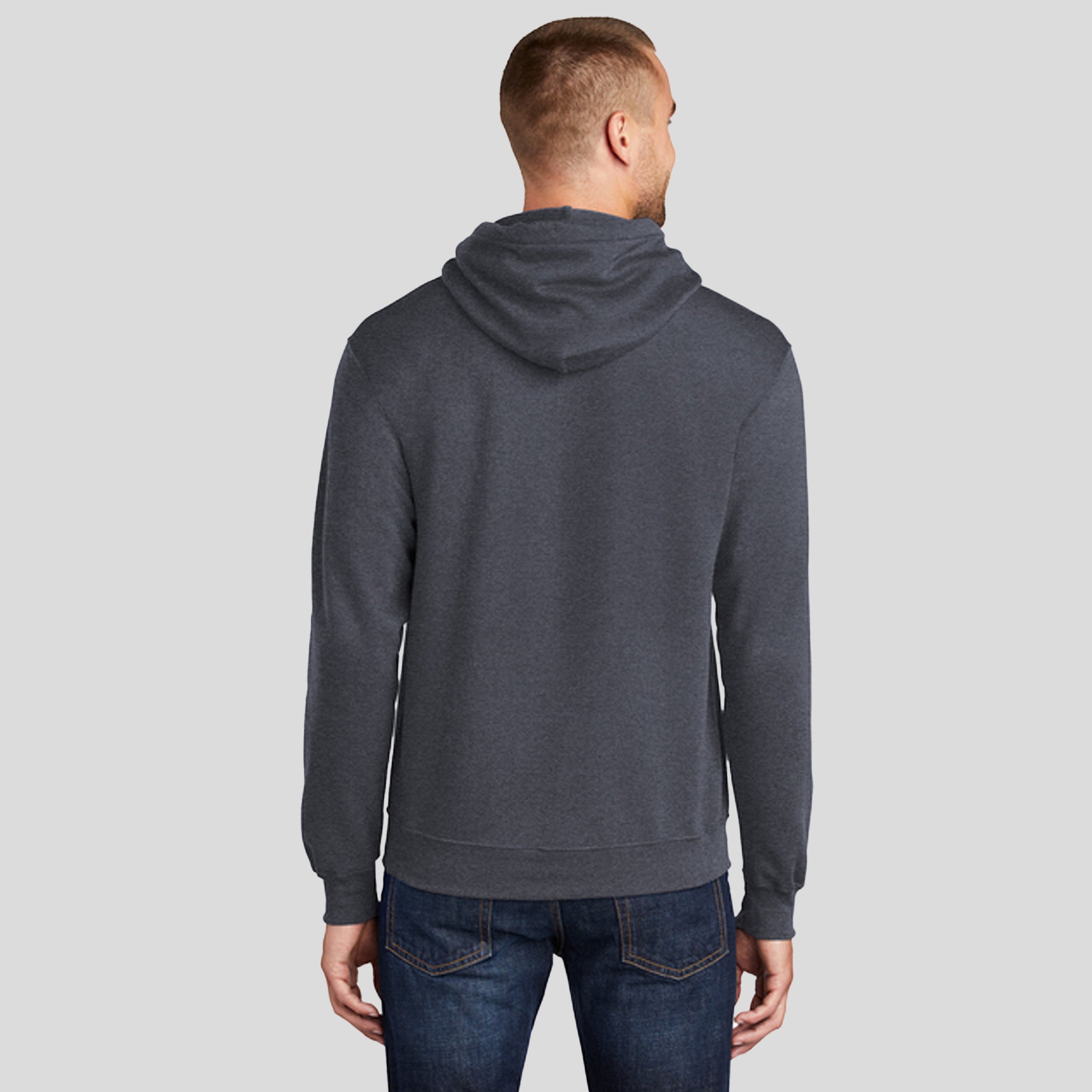 Men's Core Fleece Pullover Hooded Sweatshirt | Heather Navy