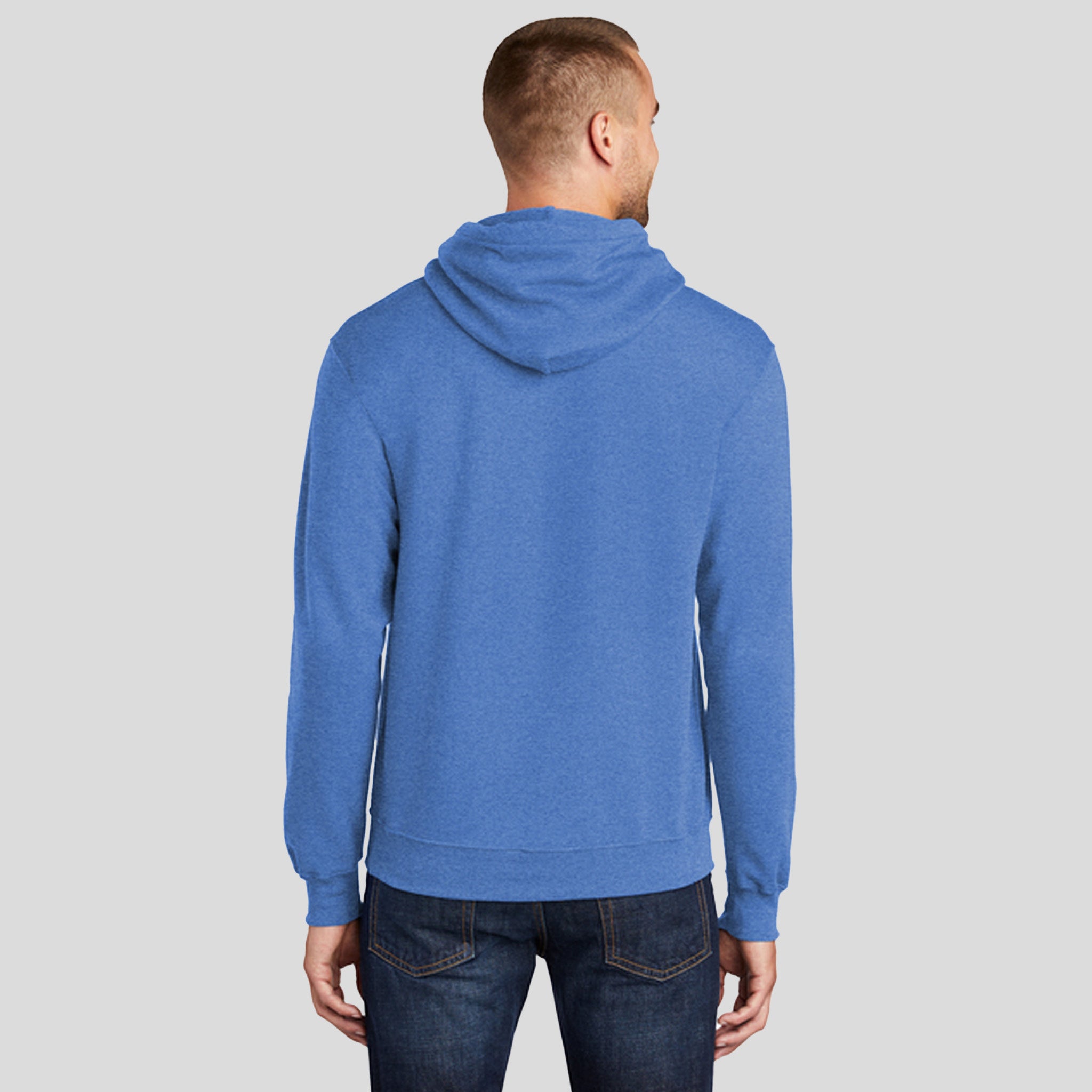 Men's Core Fleece Pullover Hooded Sweatshirt | Heather Royal