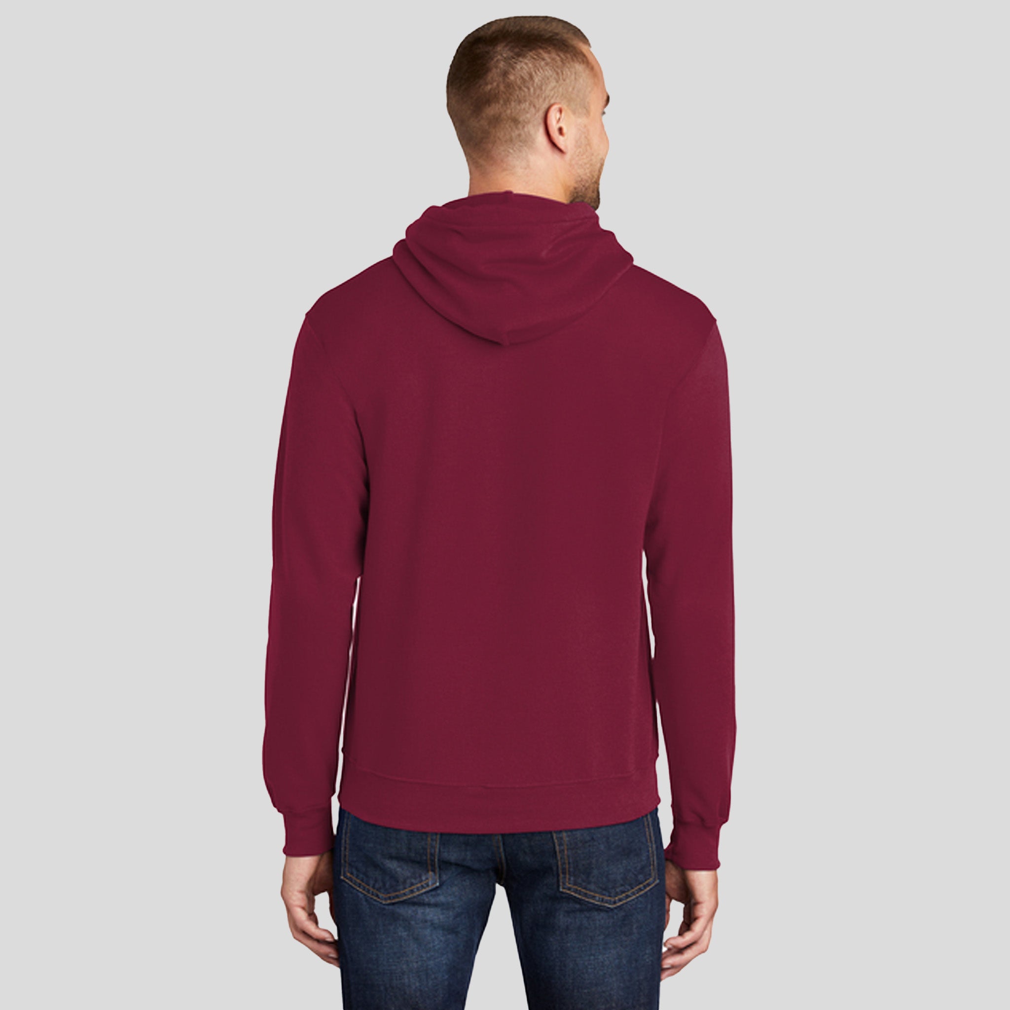 Men's Core Fleece Pullover Hooded Sweatshirt | Cardinal