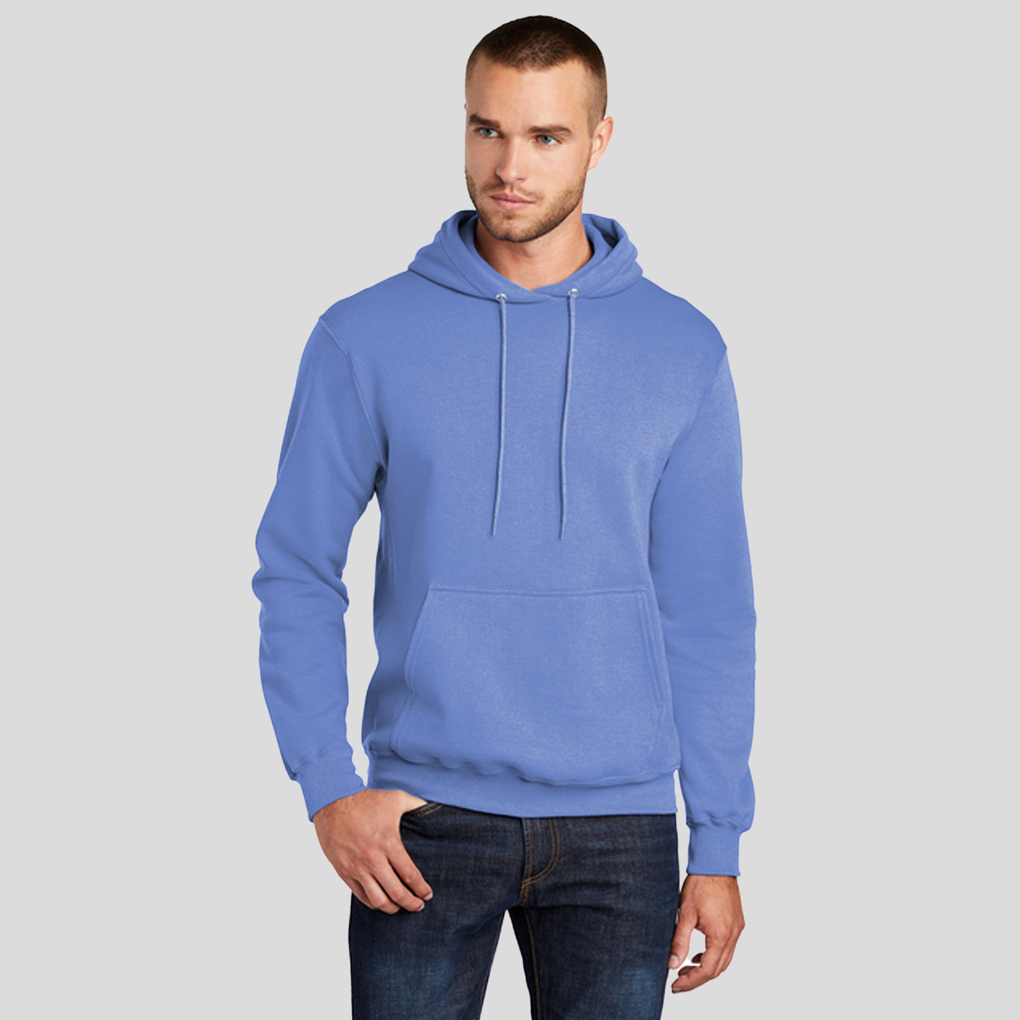 Men's Core Fleece Pullover Hooded Sweatshirt | Carolina Blue