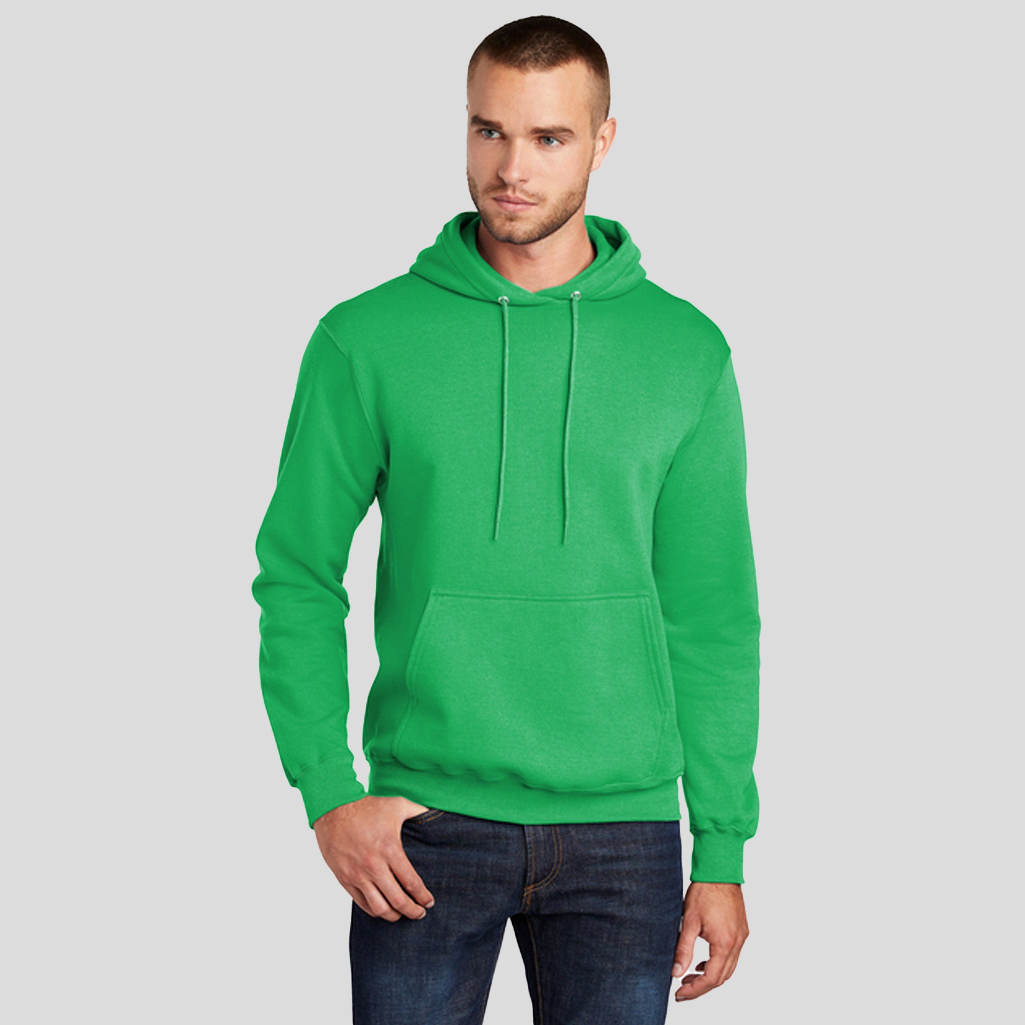 Men's Core Fleece Pullover Hooded Sweatshirt | Clover Green