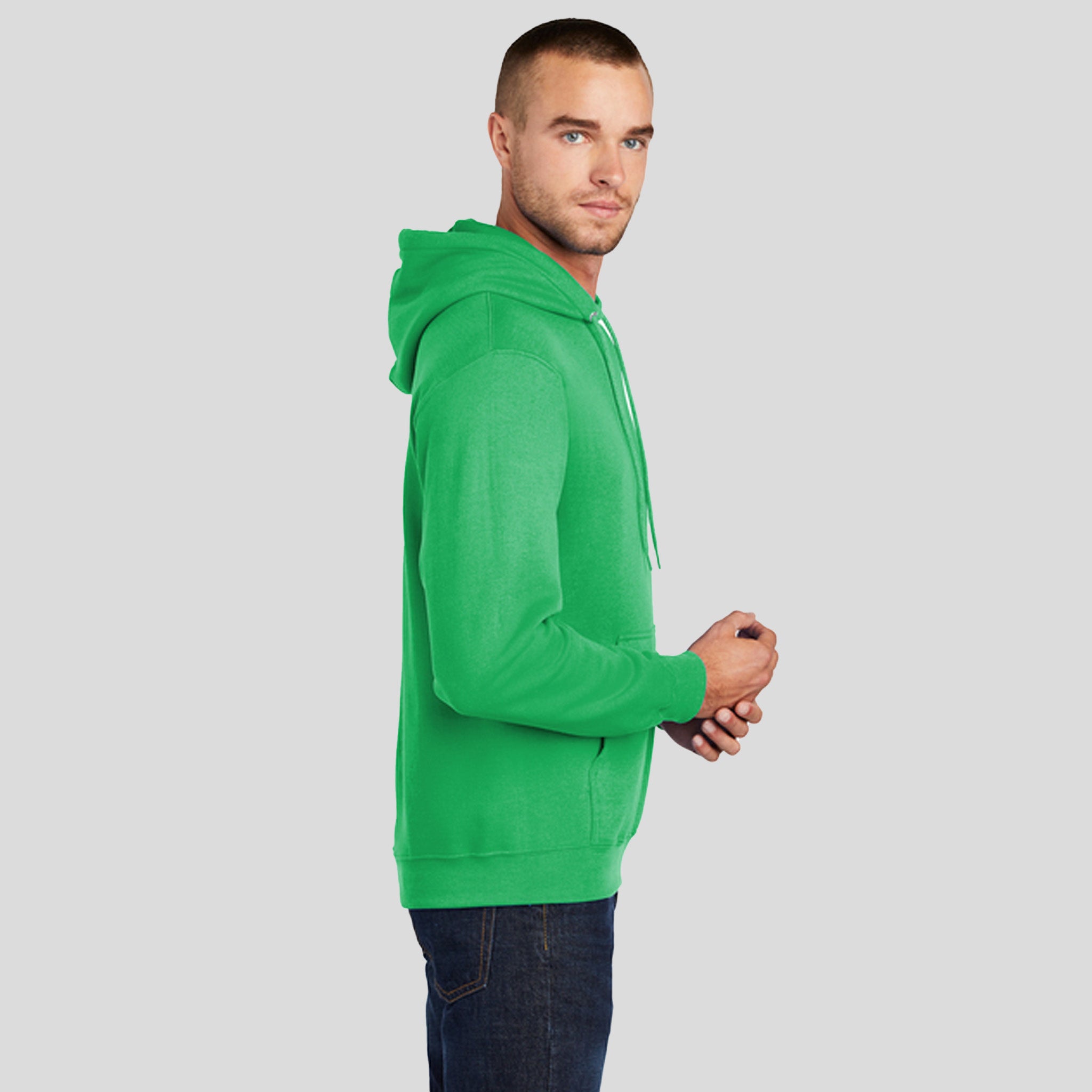 Men's Core Fleece Pullover Hooded Sweatshirt | Clover Green