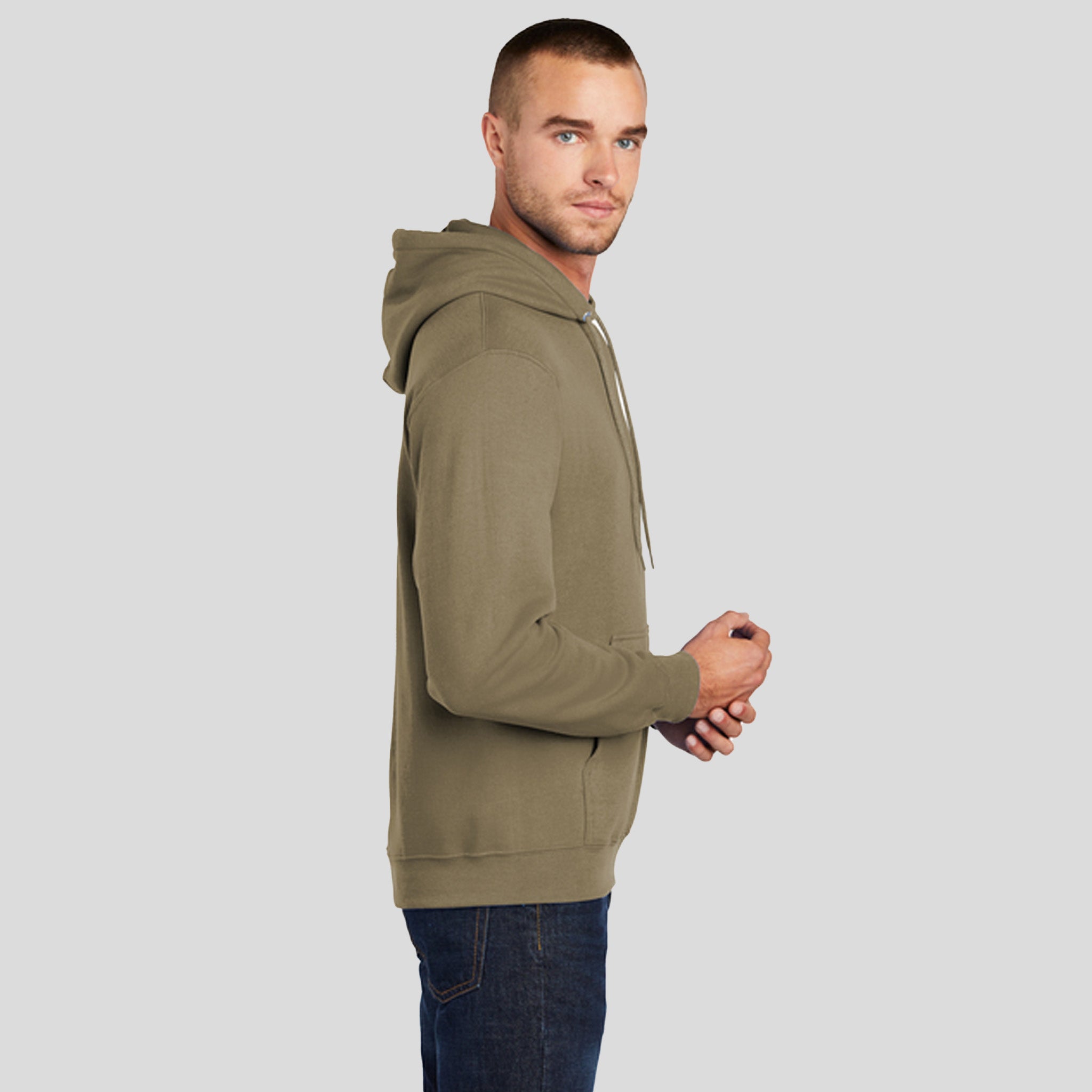 Men's Core Fleece Pullover Hooded Sweatshirt | Coyote Brown