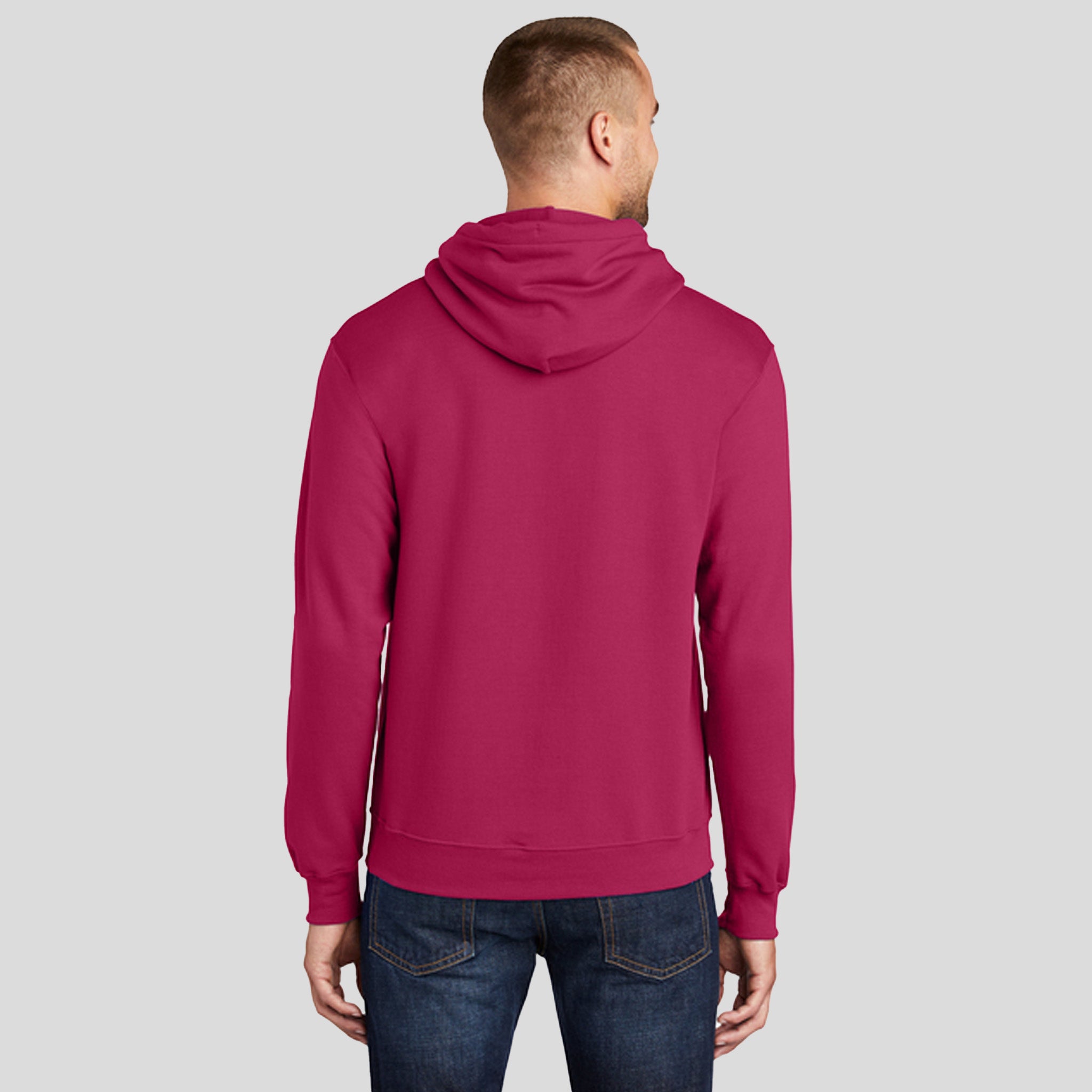 Men's Core Fleece Pullover Hooded Sweatshirt | Flush Pink