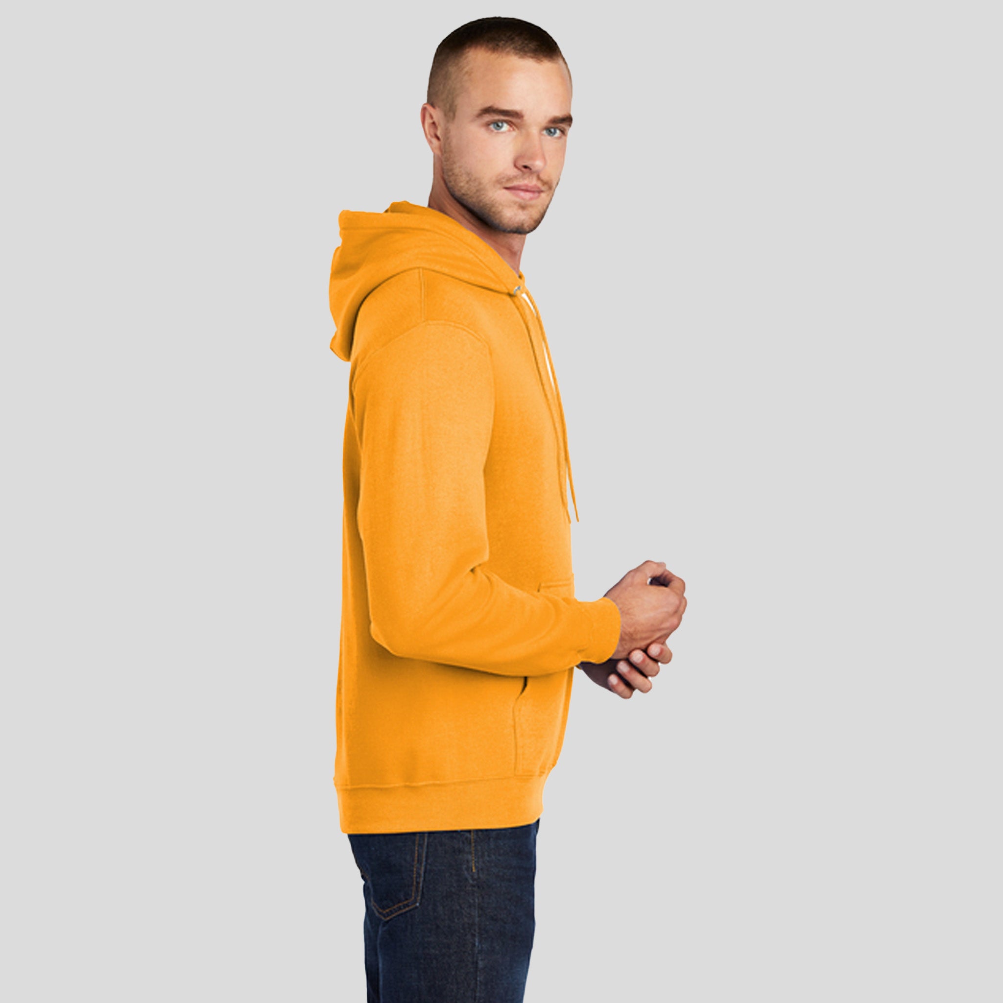 Men's Core Fleece Pullover Hooded Sweatshirt | Gold