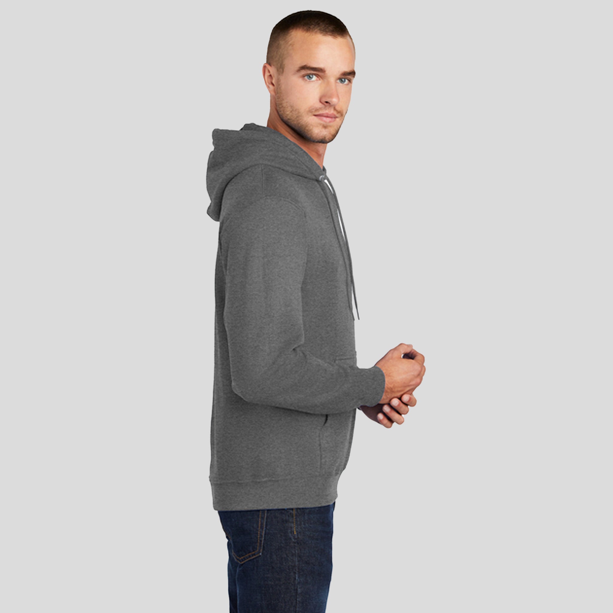 Men's Core Fleece Pullover Hooded Sweatshirt | Graphite Heather