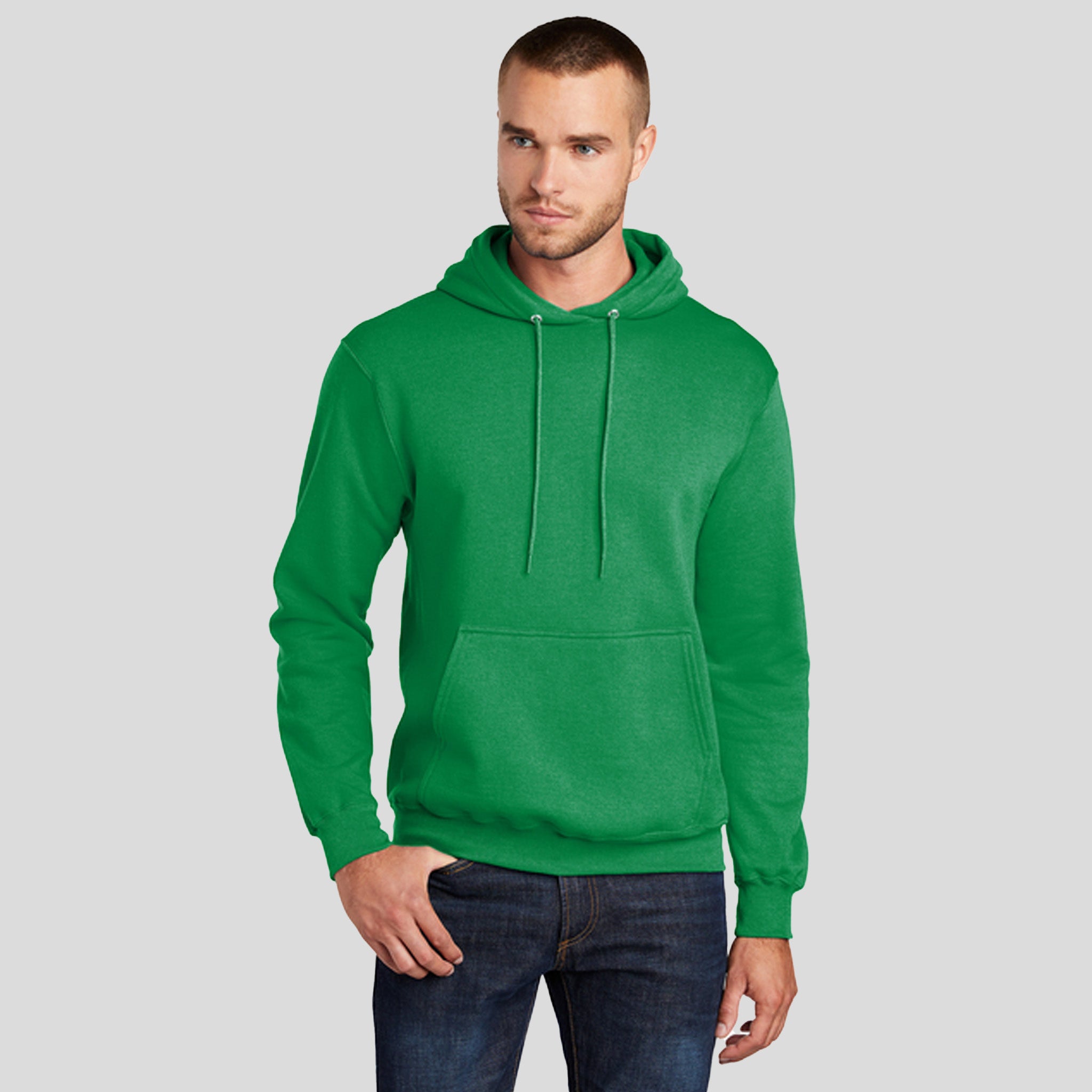 Men's Core Fleece Pullover Hooded Sweatshirt | Kelly
