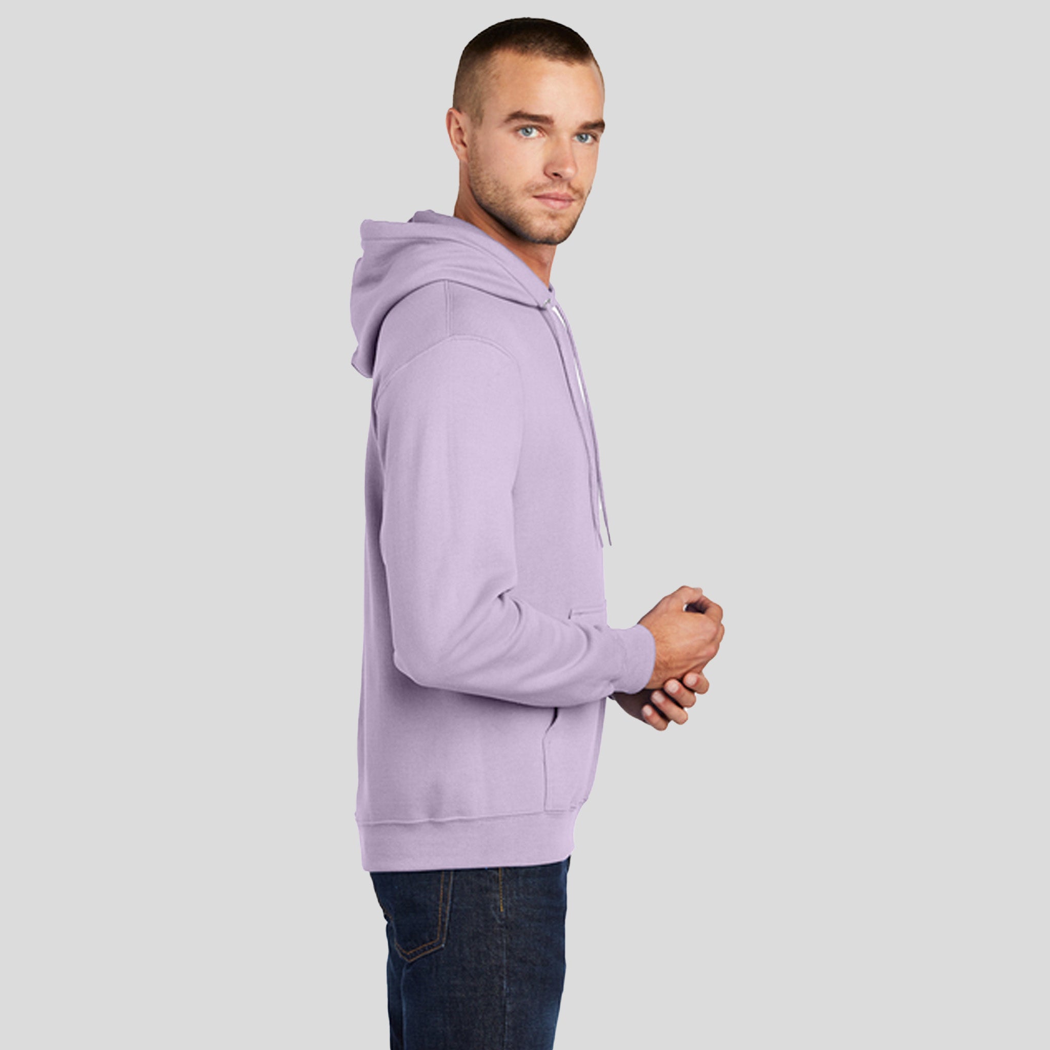 Men's Core Fleece Pullover Hooded Sweatshirt | Lavender