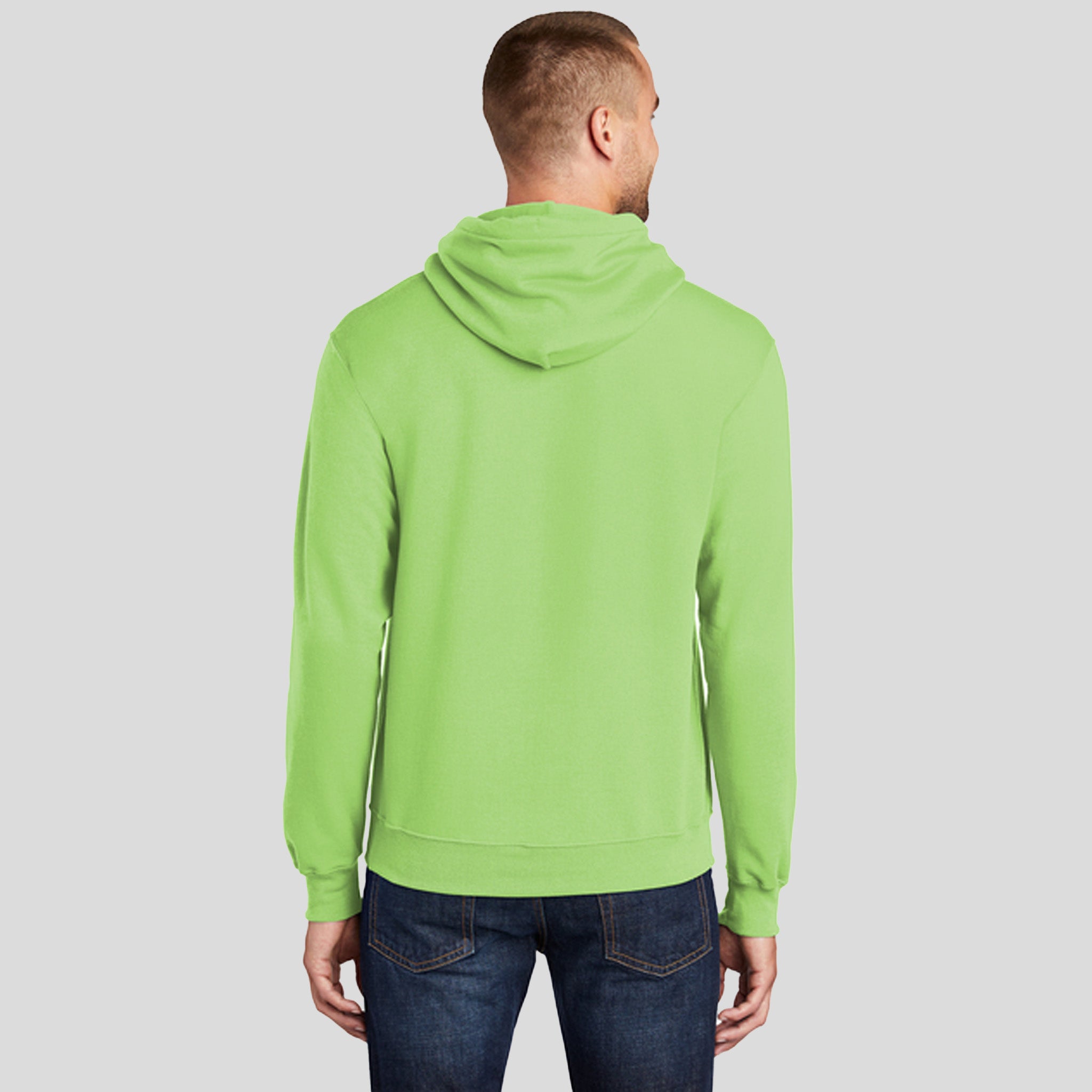Men's Core Fleece Pullover Hooded Sweatshirt | Lime