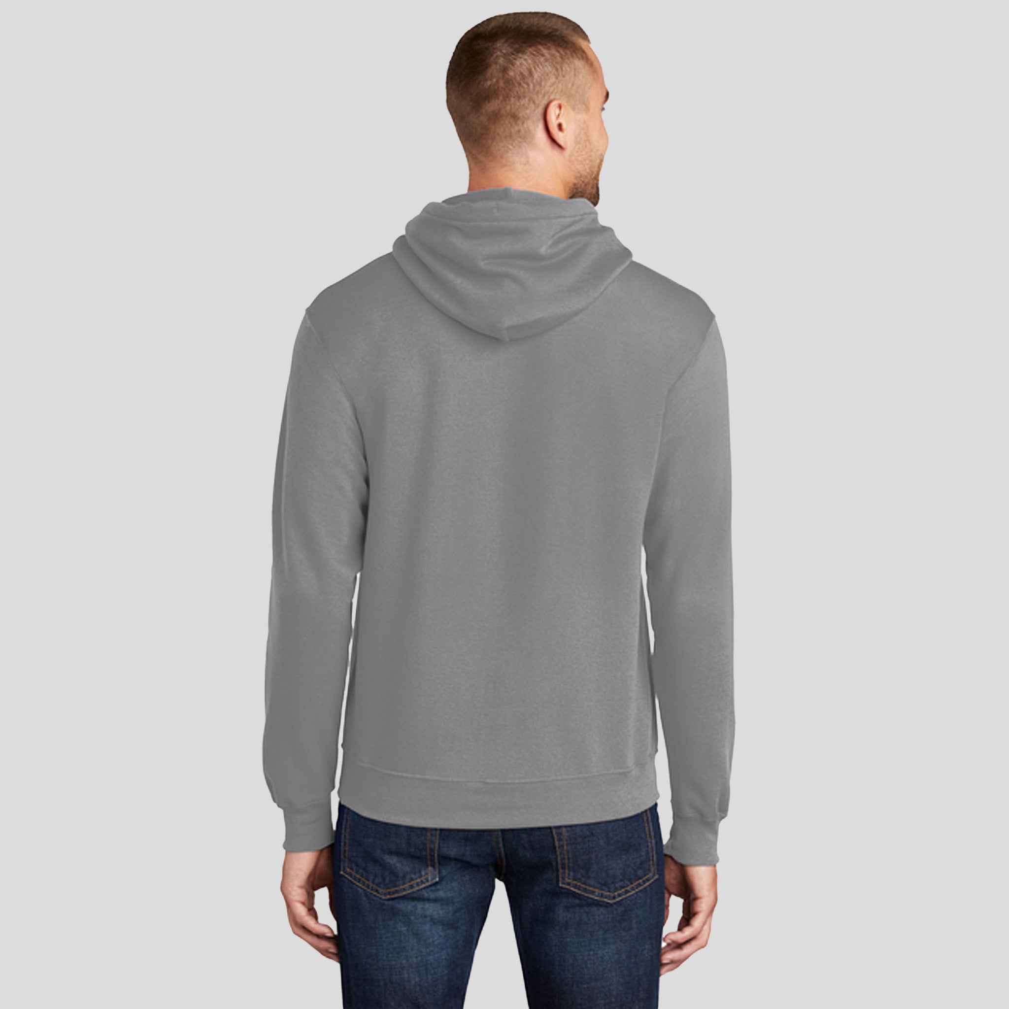 Men's Core Fleece Pullover Hooded Sweatshirt | Medium Grey
